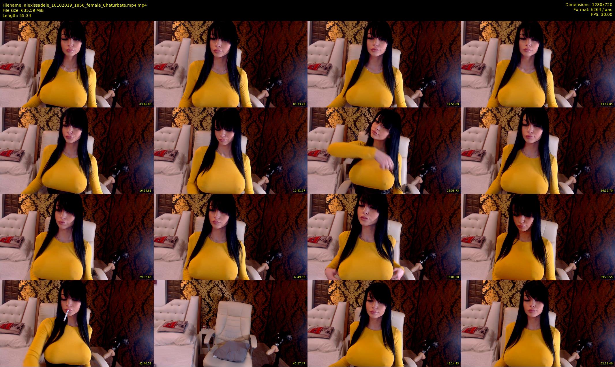 alexissadele — 56 minute Chaturbate female cam show recording, 720p, Oct 10, 2019