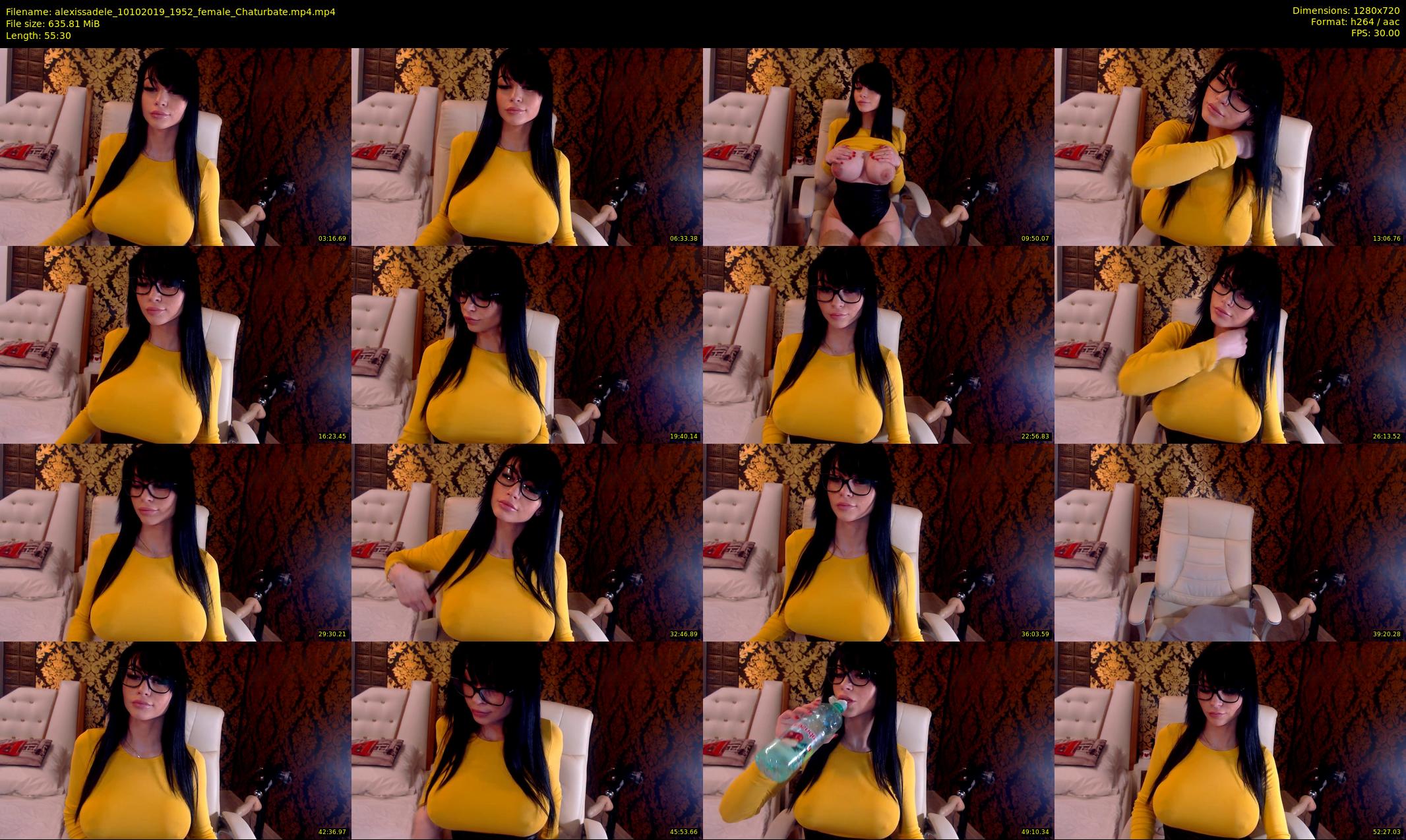 alexissadele — 56 minute Chaturbate female cam show recording, 720p, Oct 10, 2019