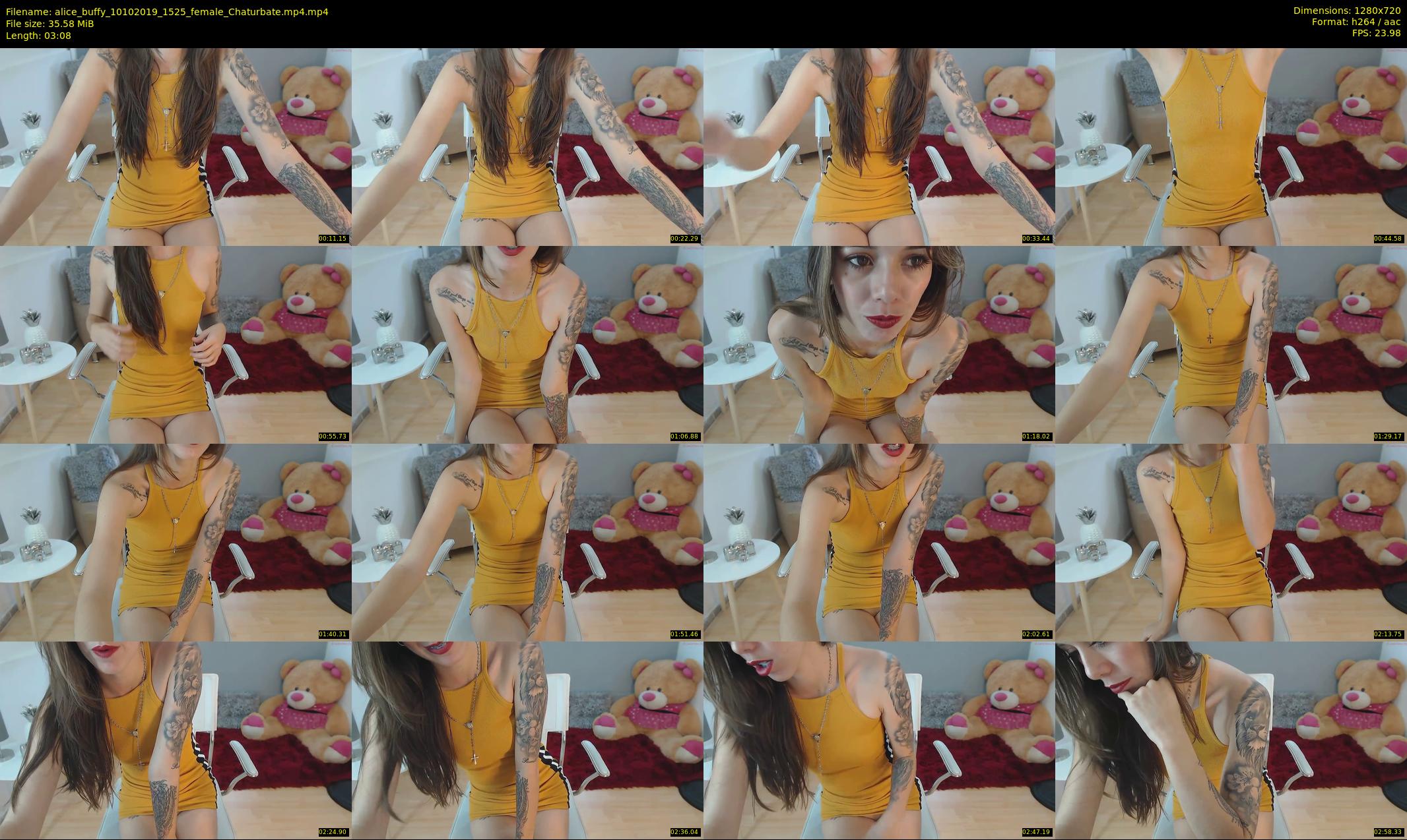 alice_buffy — 4 minute Chaturbate female cam show recording, 720p, Oct 10, 2019