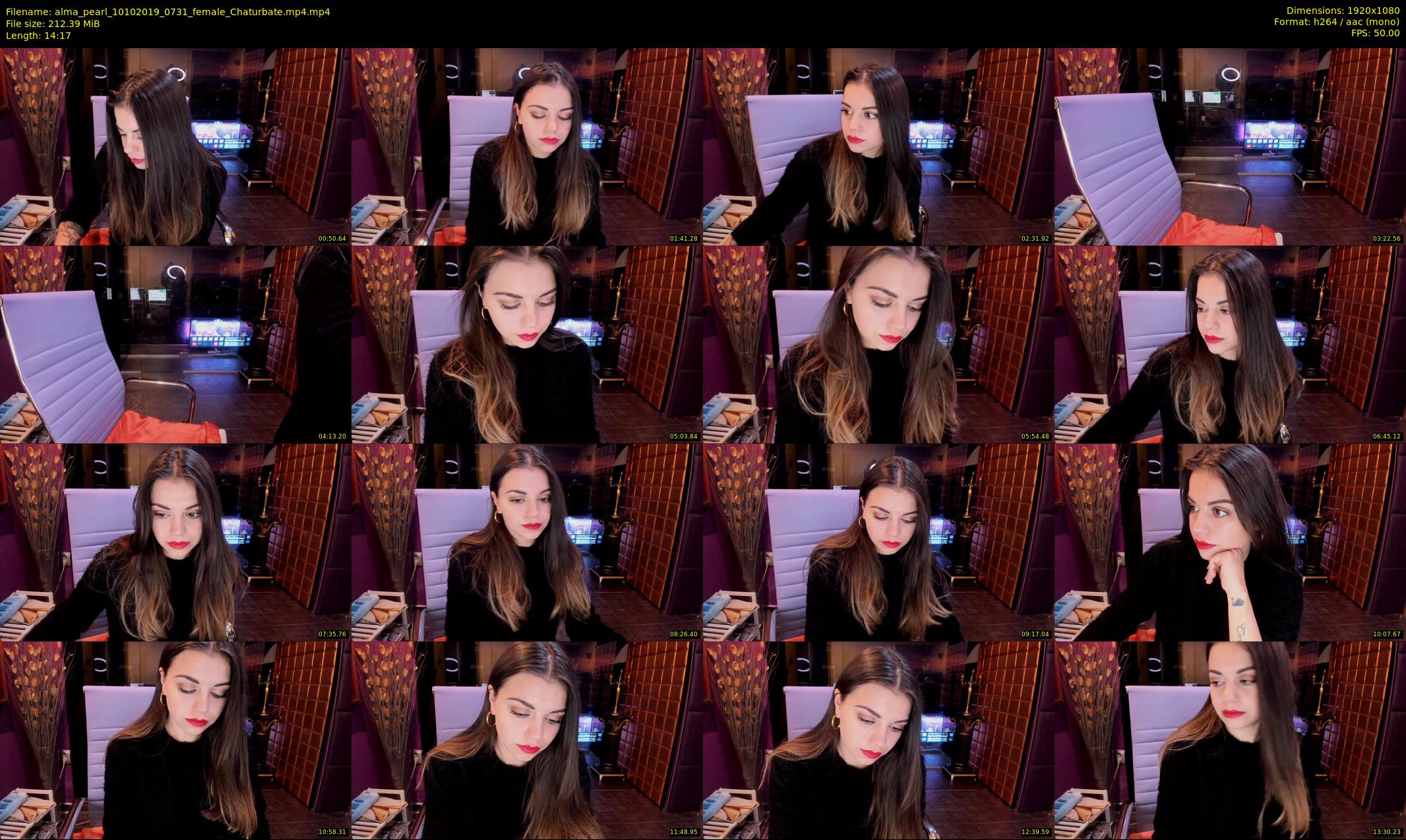 alma_pearl — 15 minute Chaturbate female cam show recording, 1080p, Oct 10, 2019
