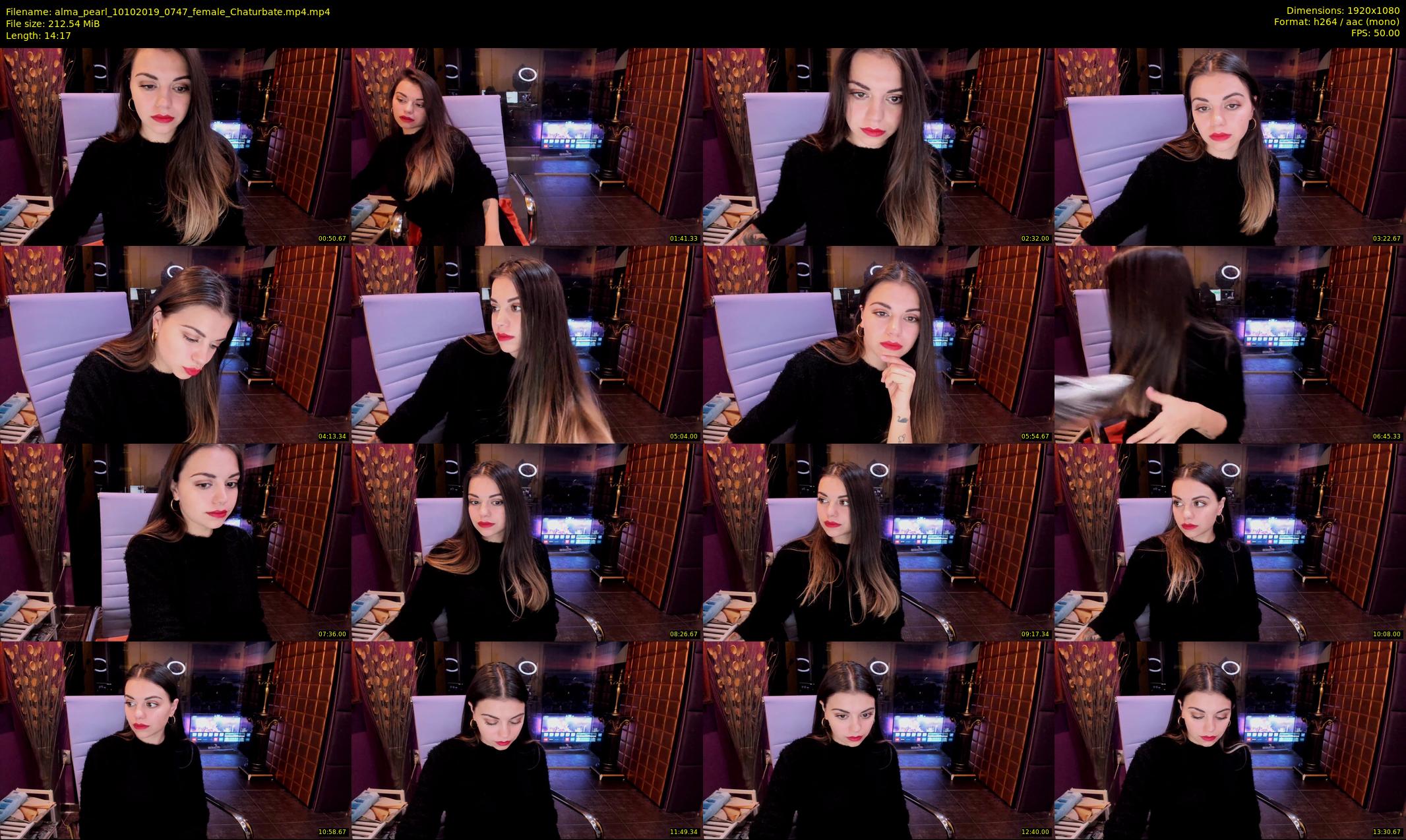 alma_pearl — 15 minute Chaturbate female cam show recording, 1080p, Oct 10, 2019