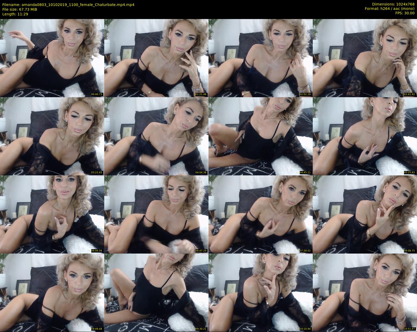 amanda0803 — 12 minute Chaturbate female cam show recording, 720p, Oct 10, 2019