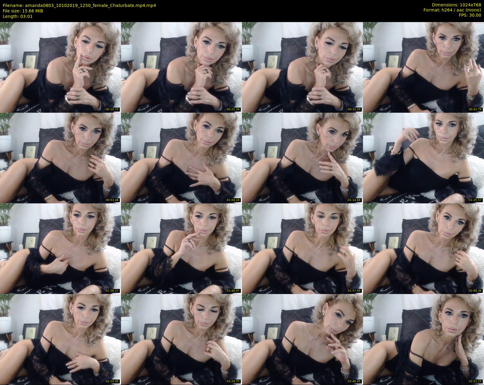 amanda0803 — 4 minute Chaturbate female cam show recording, 720p, Oct 10, 2019