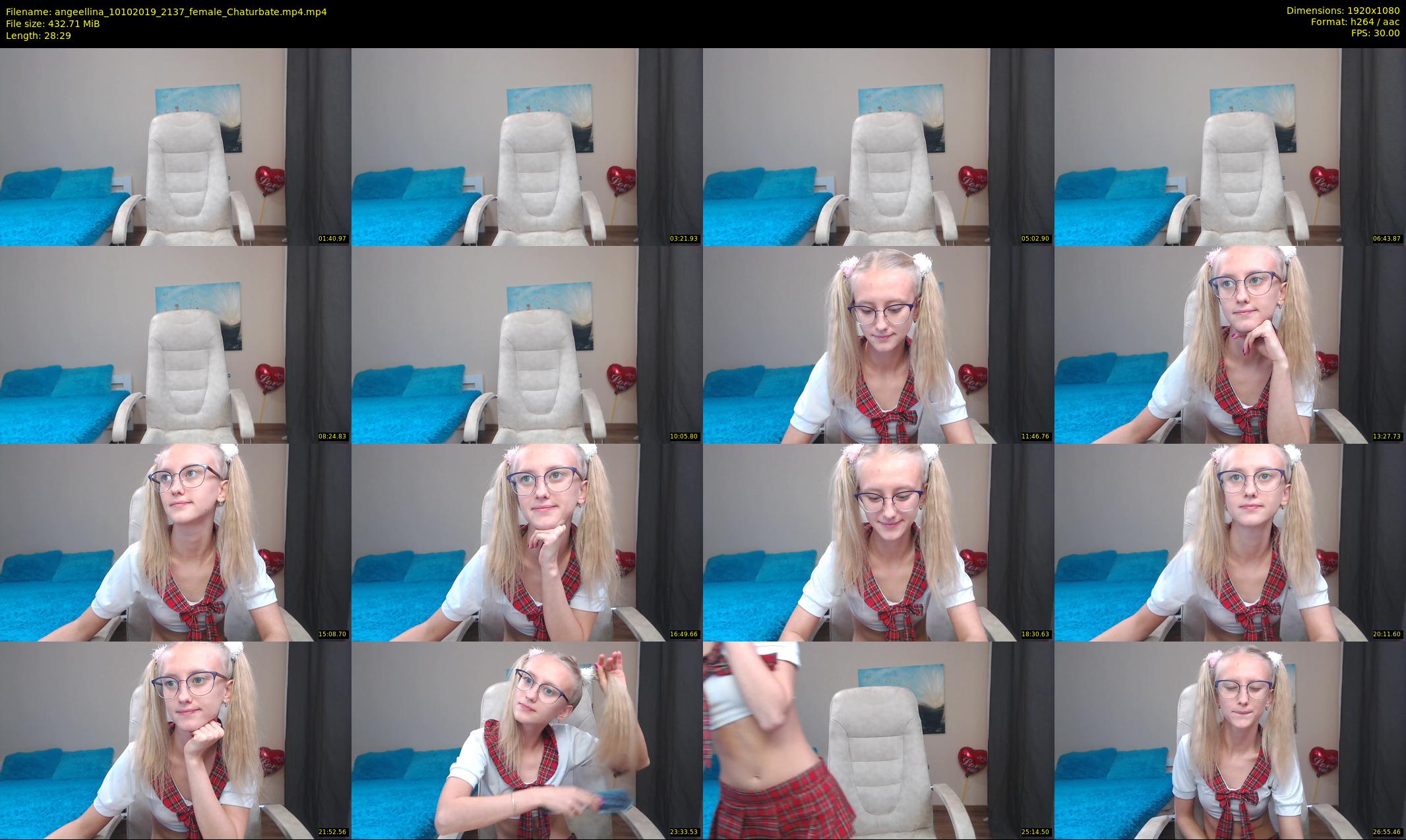 angeellina — 29 minute Chaturbate female cam show recording, 1080p, Oct 10, 2019