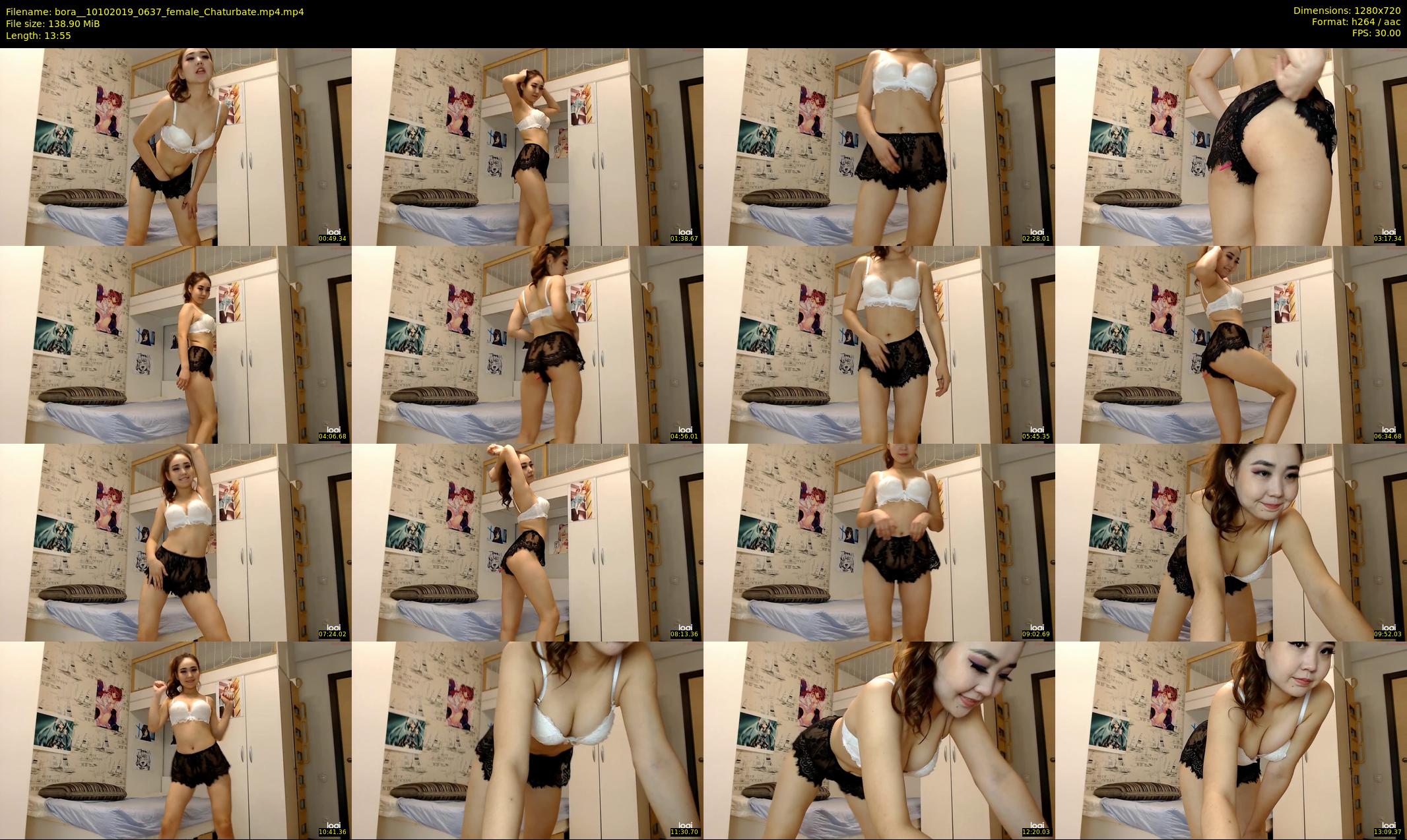 bora_ — 14 minute Chaturbate female cam show recording, 720p, Oct 10, 2019