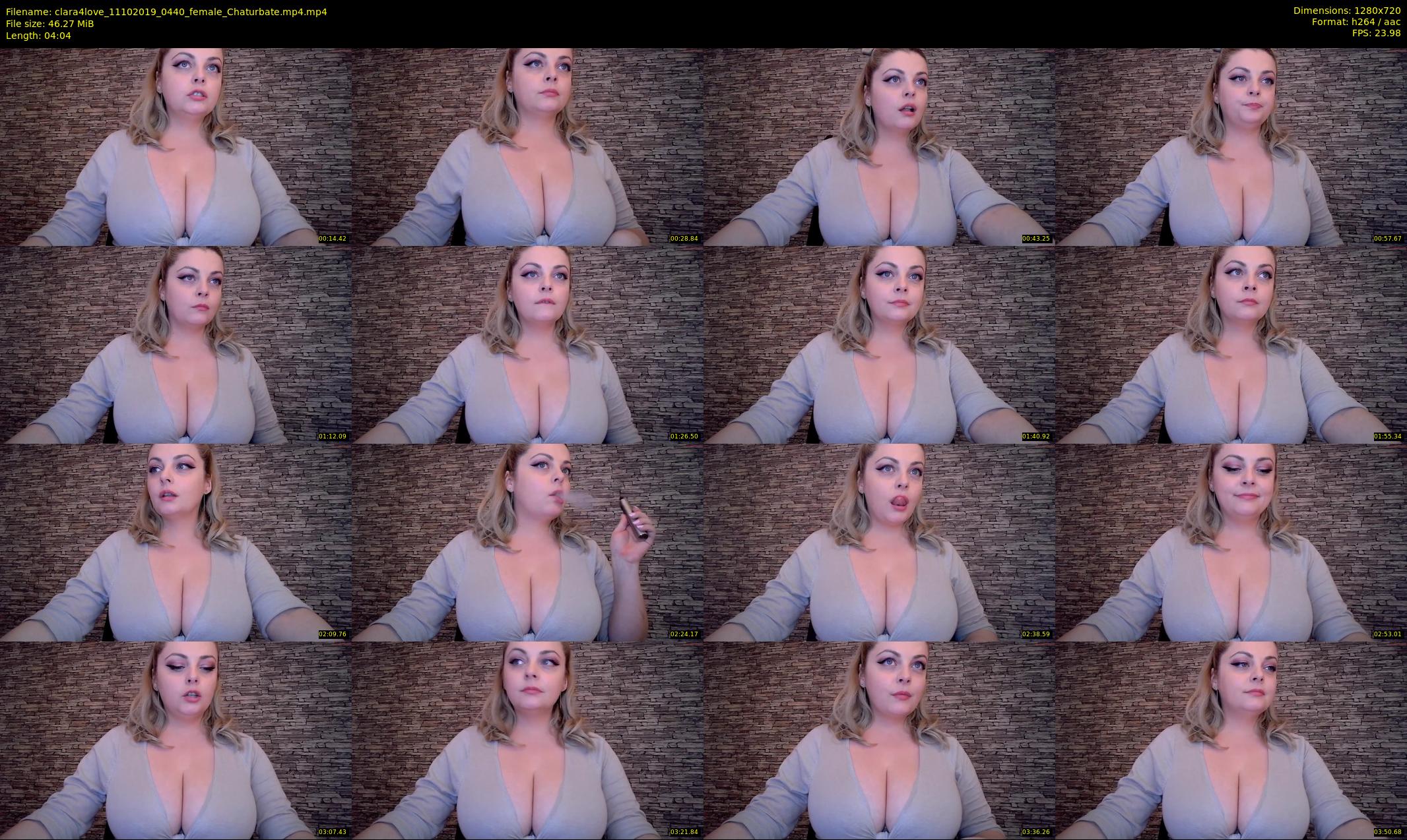 clara4love — 5 minute Chaturbate female cam show recording, 720p, Oct 11, 2019