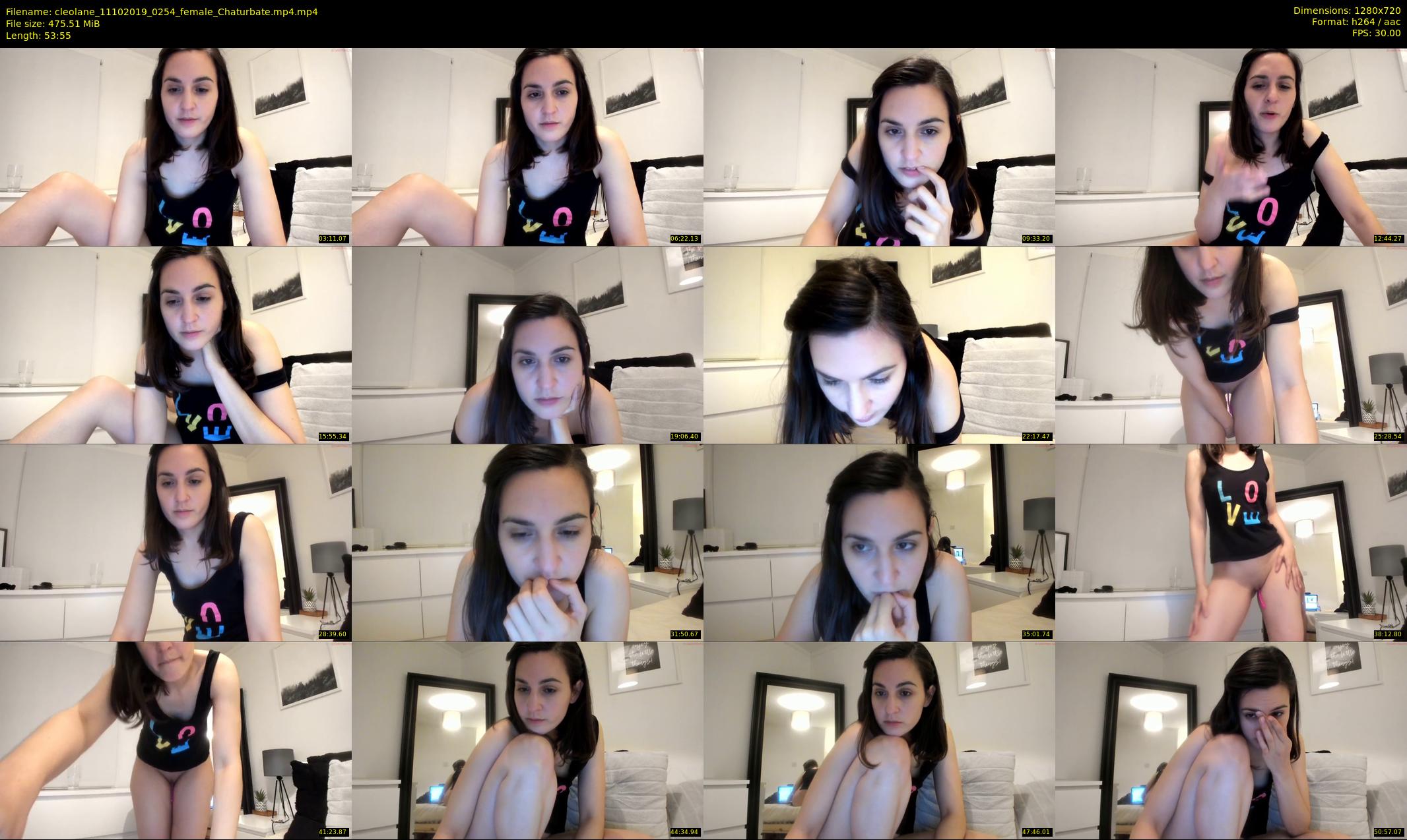 cleolane — 54 minute Chaturbate female cam show recording, 720p, Oct 11, 2019