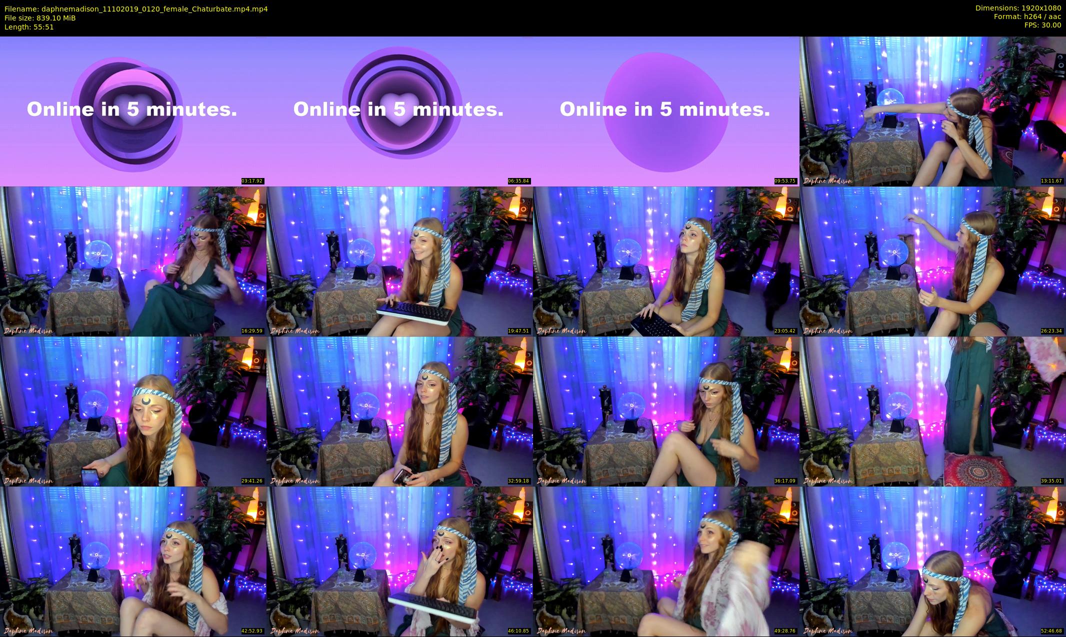 daphnemadison — 56 minute Chaturbate couple cam show recording, 1080p, Oct 11, 2019