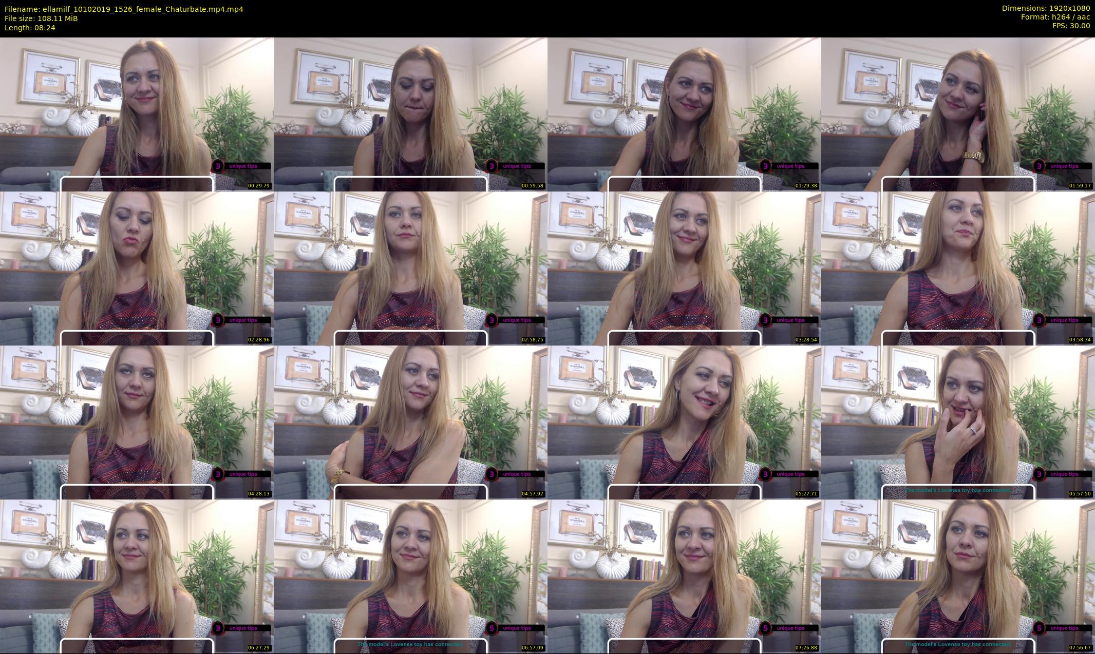 ellamilf — 9 minute Chaturbate female cam show recording, 1080p, Oct 10, 2019