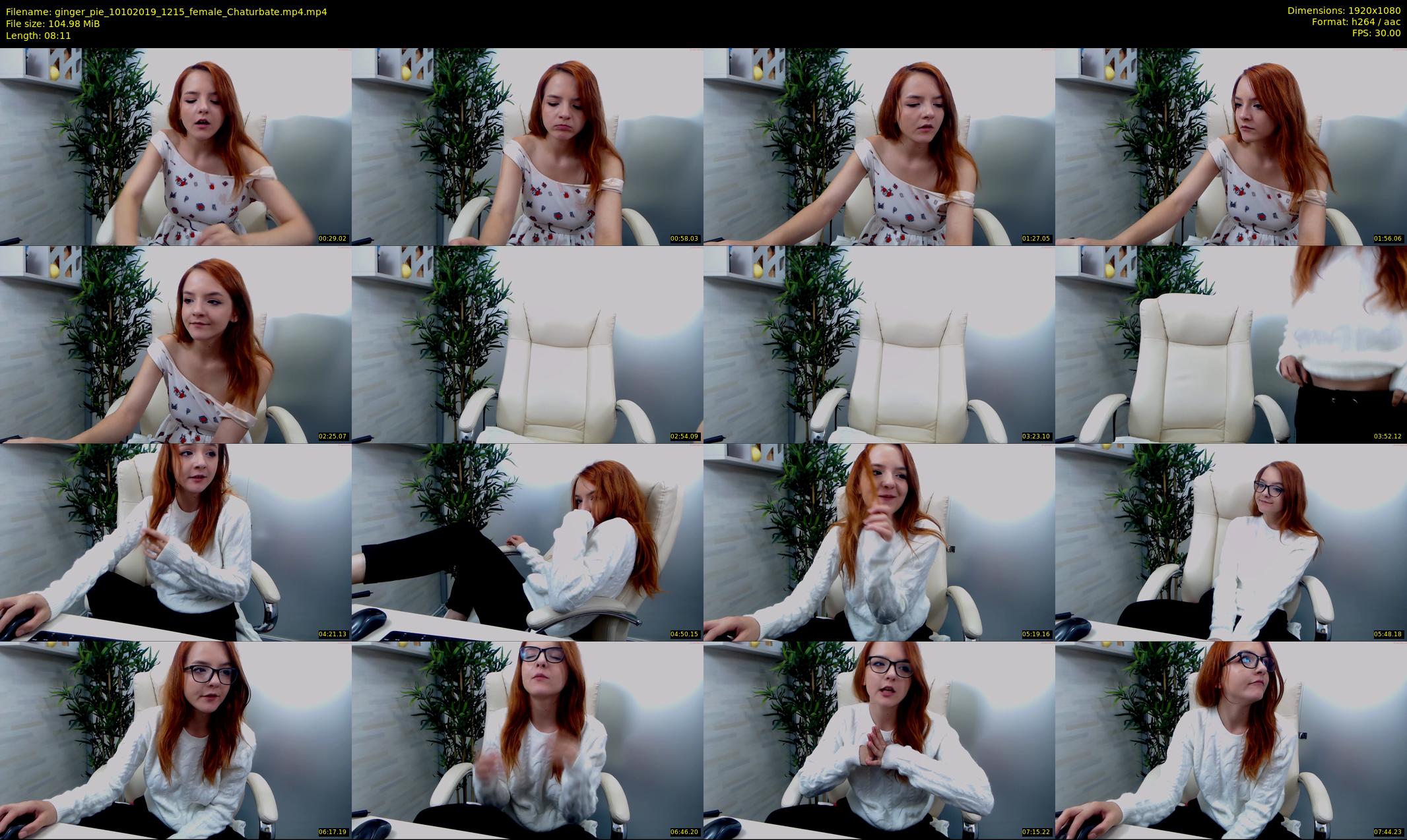 ginger_pie — 9 minute Chaturbate female cam show recording, 1080p, Oct 10, 2019