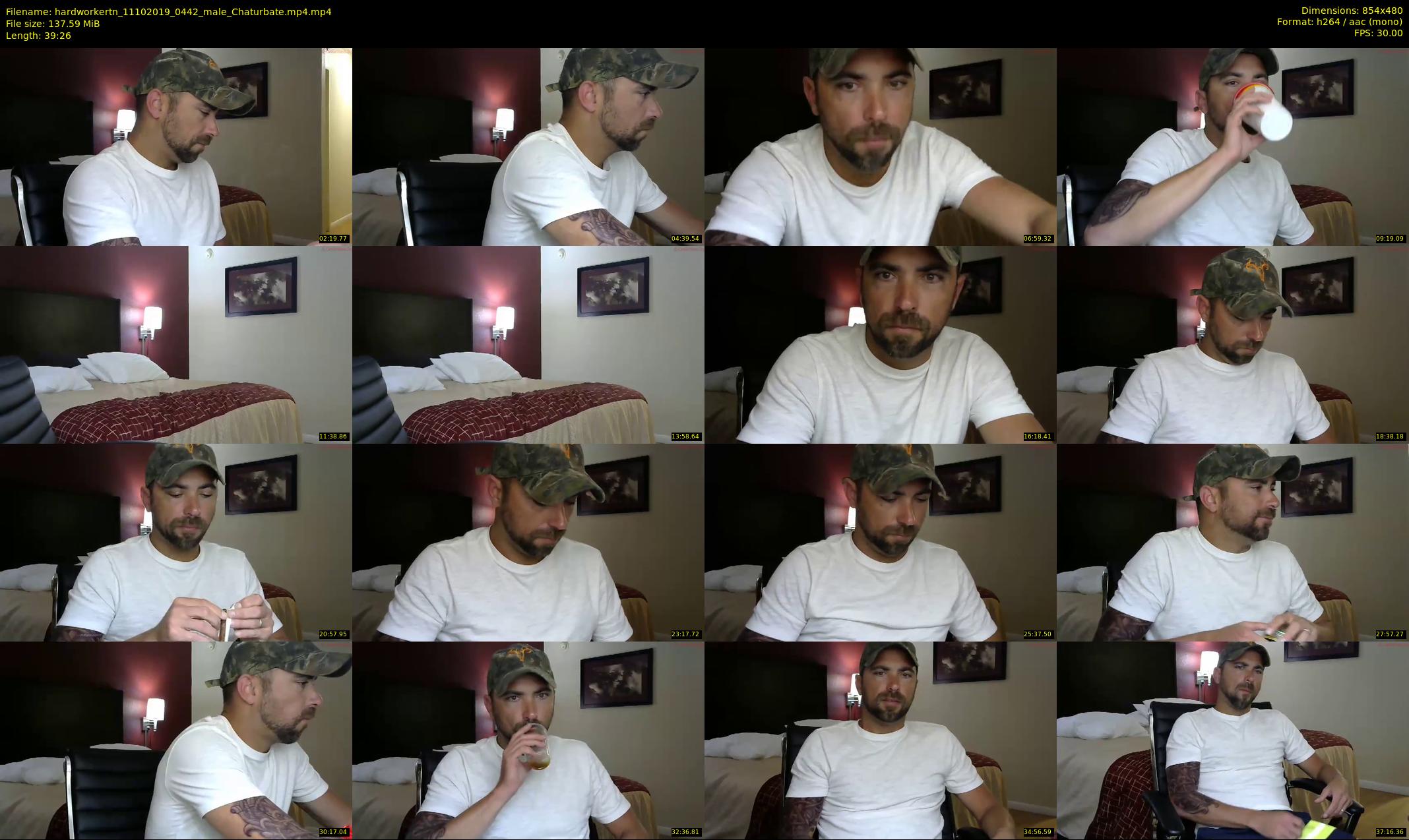 hardworkertn — 40 minute Chaturbate male cam show recording, 480p, Oct 11, 2019