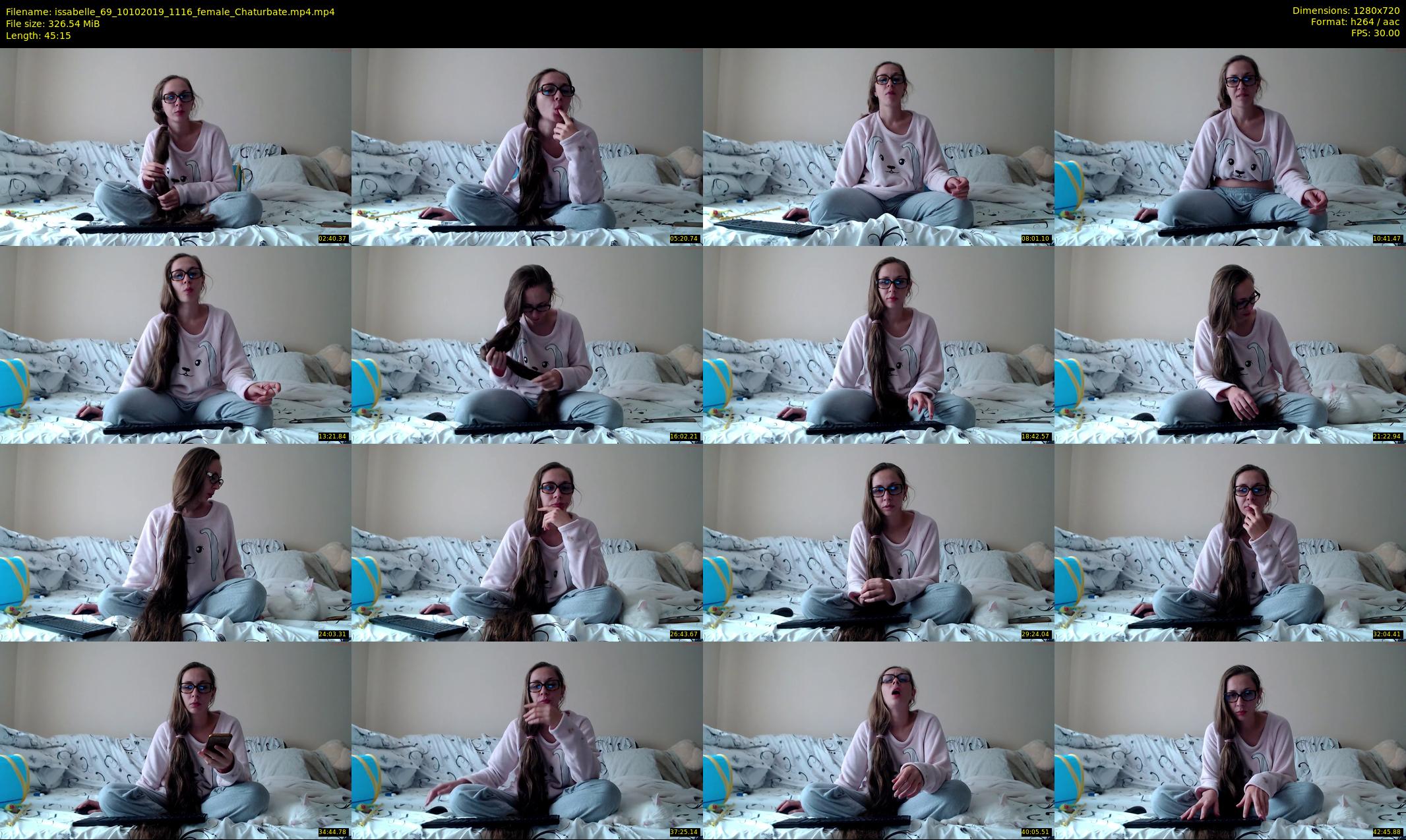 issabelle_69 — 46 minute Chaturbate couple cam show recording, 720p, Oct 10, 2019