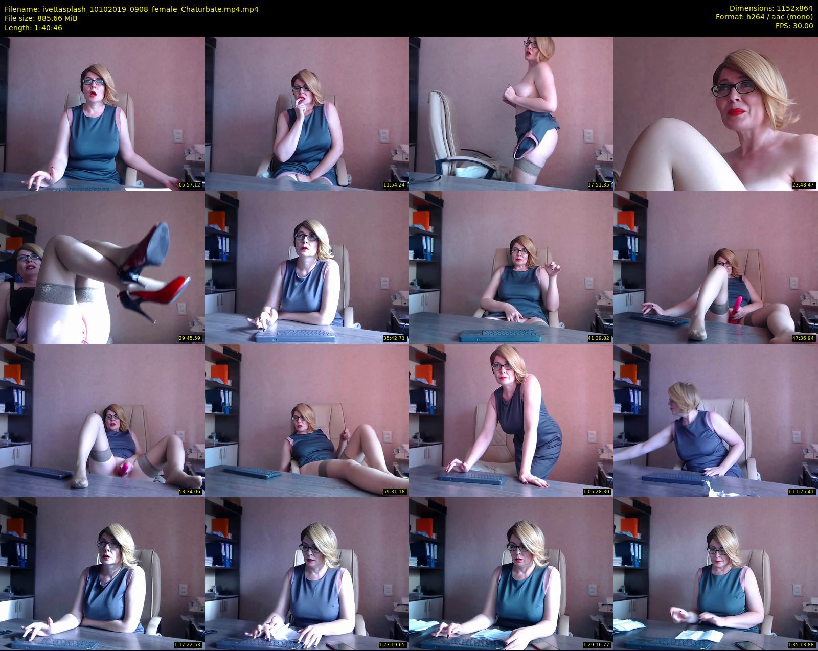 ivettasplash — 101 minute Chaturbate female cam show recording, 720p, Oct 10, 2019