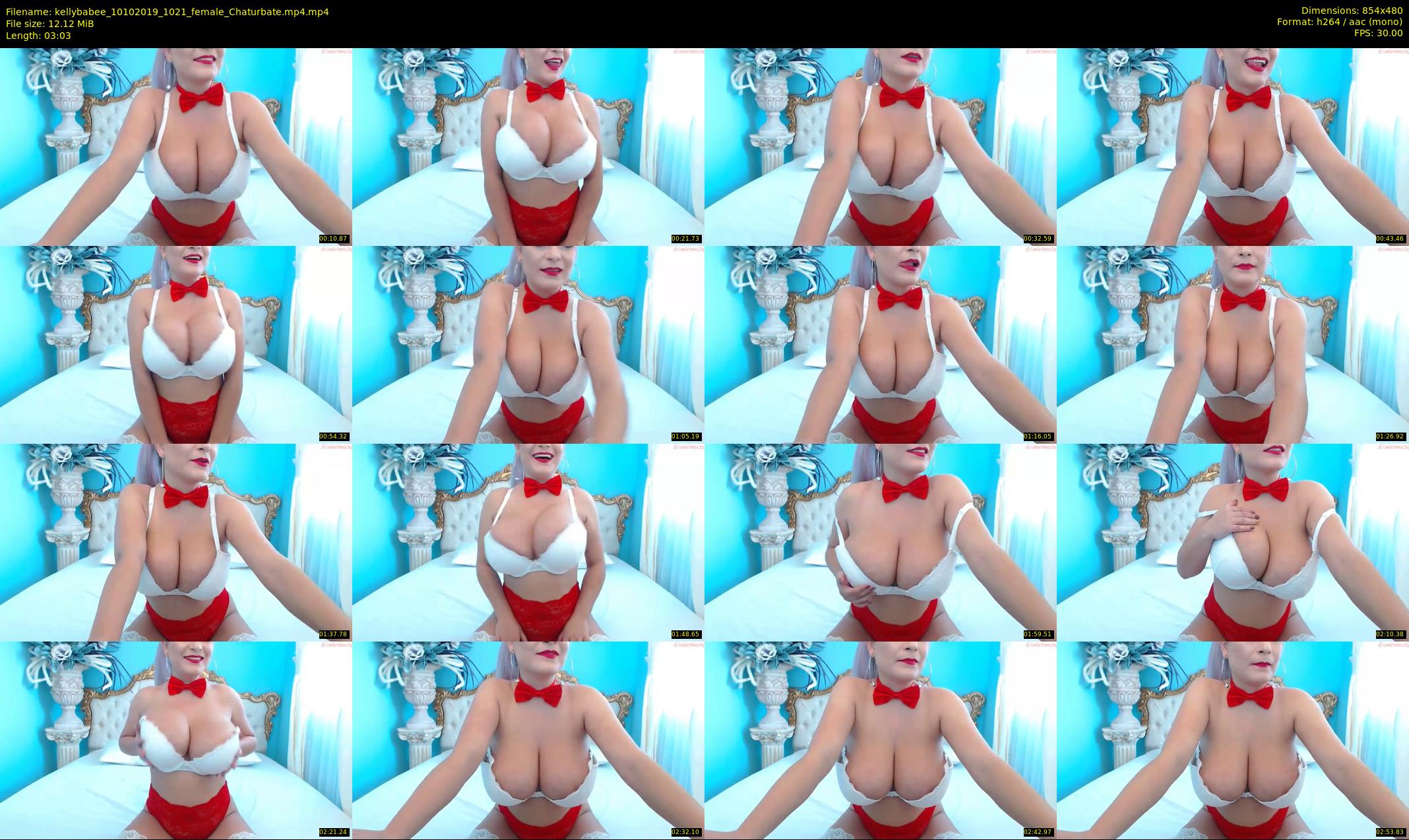 kellybabee — 4 minute Chaturbate female cam show recording, 480p, Oct 10, 2019
