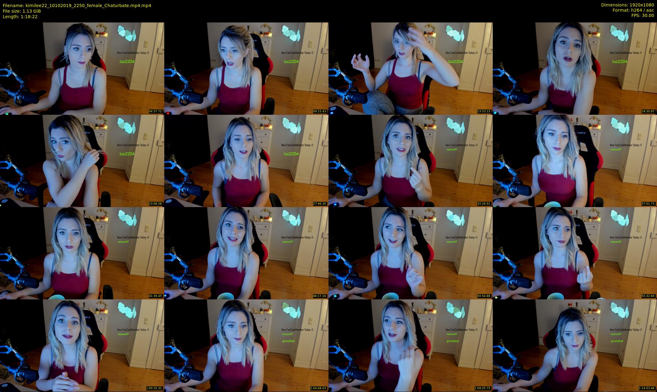kimilee22 — 79 minute Chaturbate female cam show recording, 1080p, Oct 10, 2019