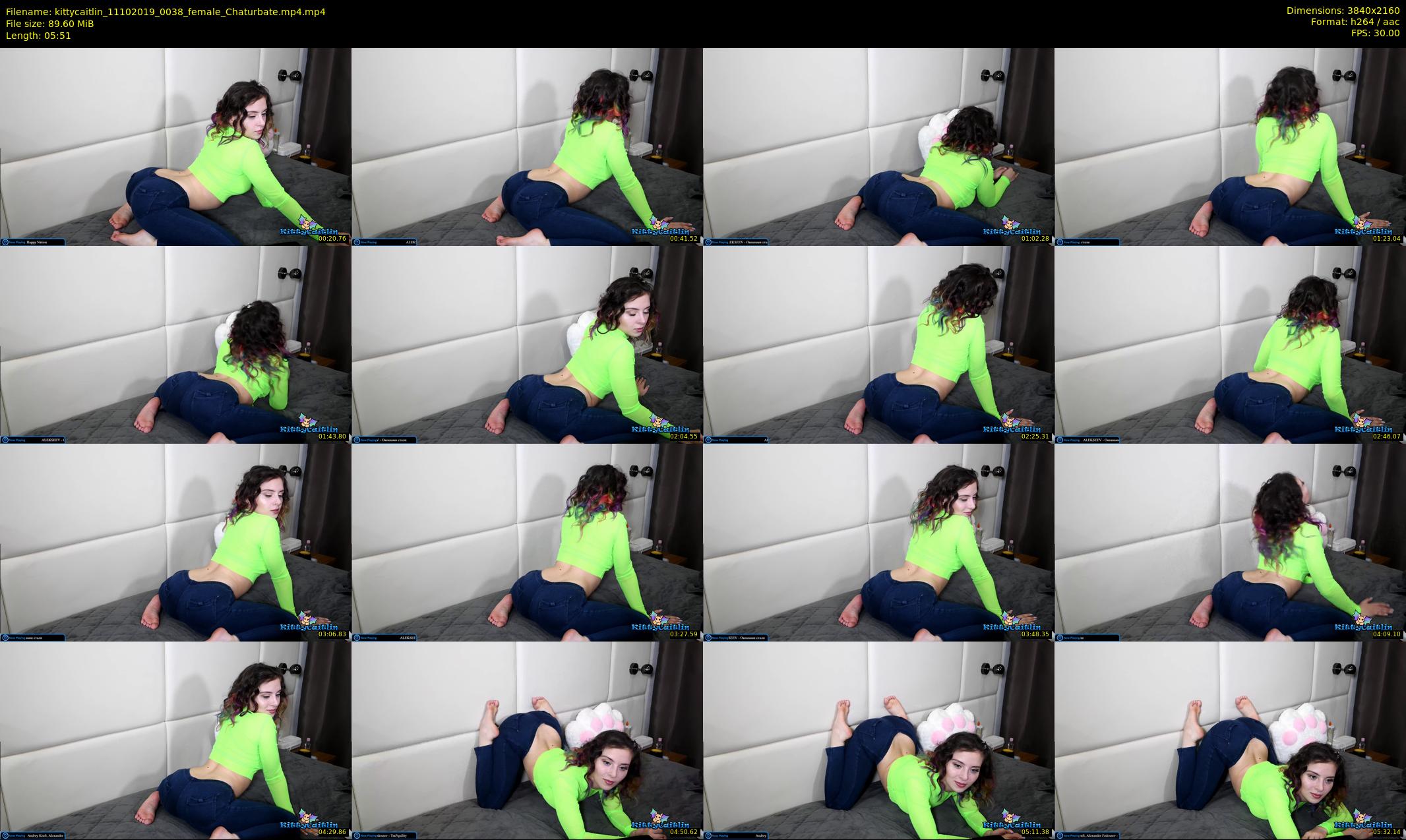 kittycaitlin — 6 minute Chaturbate female cam show recording, 4K, Oct 11, 2019