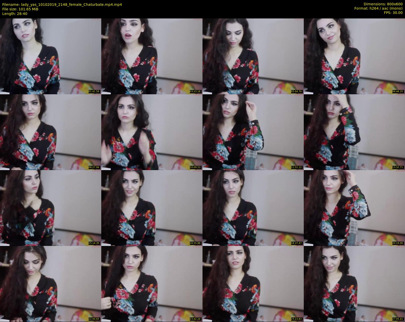 lady_yas — 29 minute Chaturbate female cam show recording, 480p, Oct 10, 2019