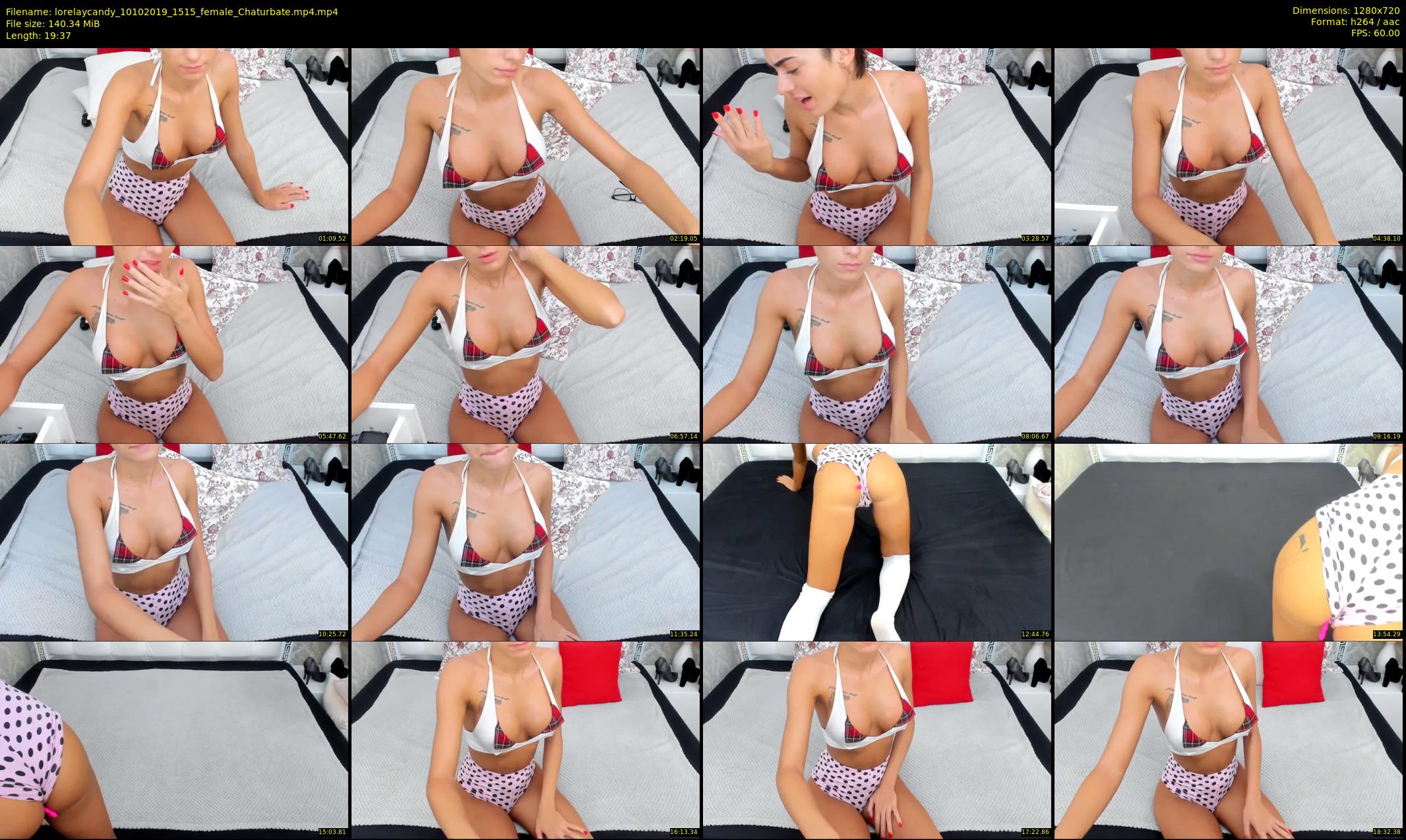 lorelaycandy — 20 minute Chaturbate female cam show recording, 720p, Oct 10, 2019