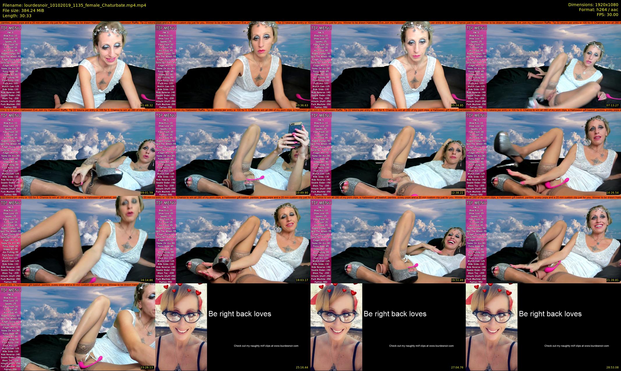 lourdesnoir — 31 minute Chaturbate female cam show recording, 1080p, Oct 10, 2019