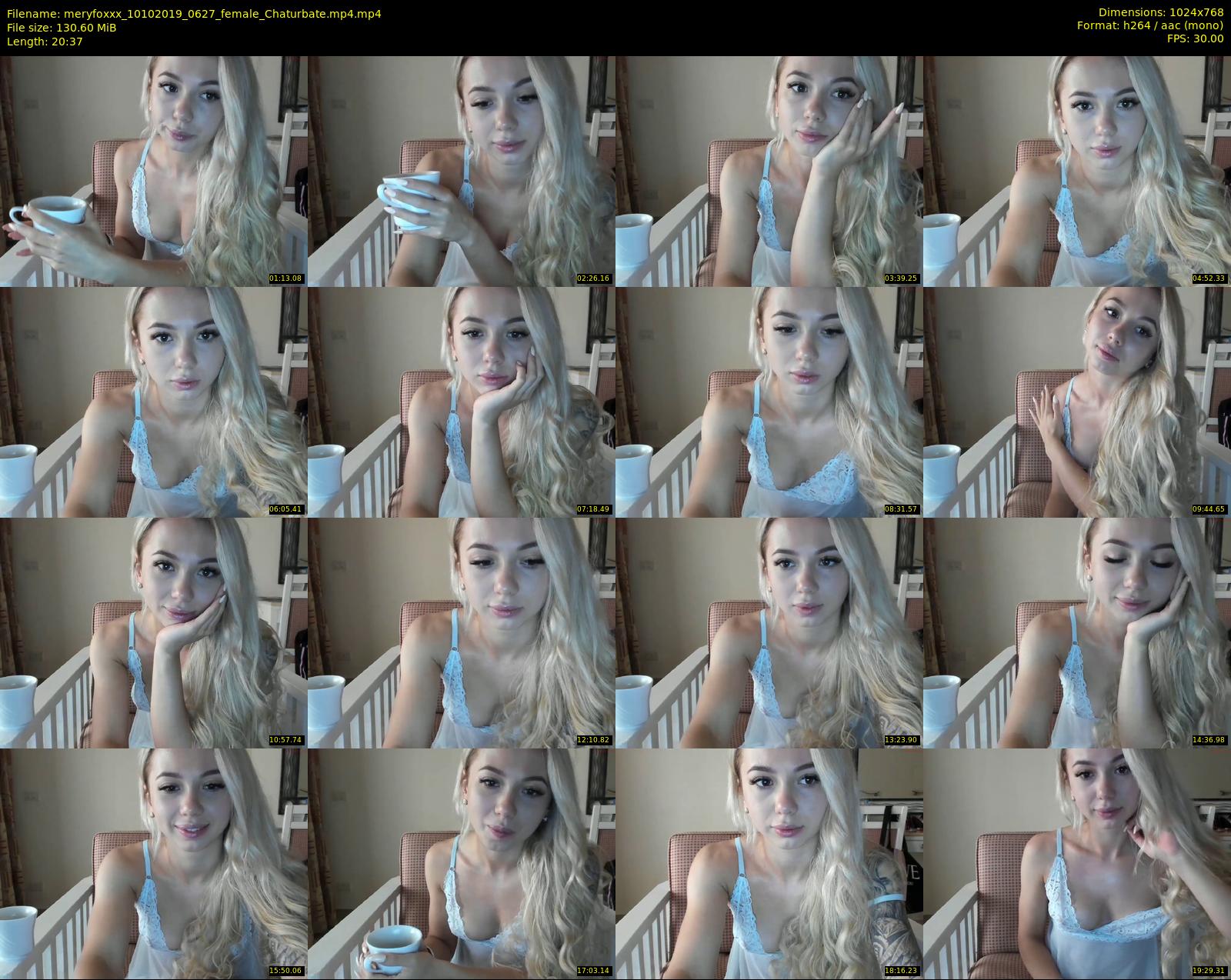 meryfoxxx — 21 minute Chaturbate female cam show recording, 720p, Oct 10, 2019