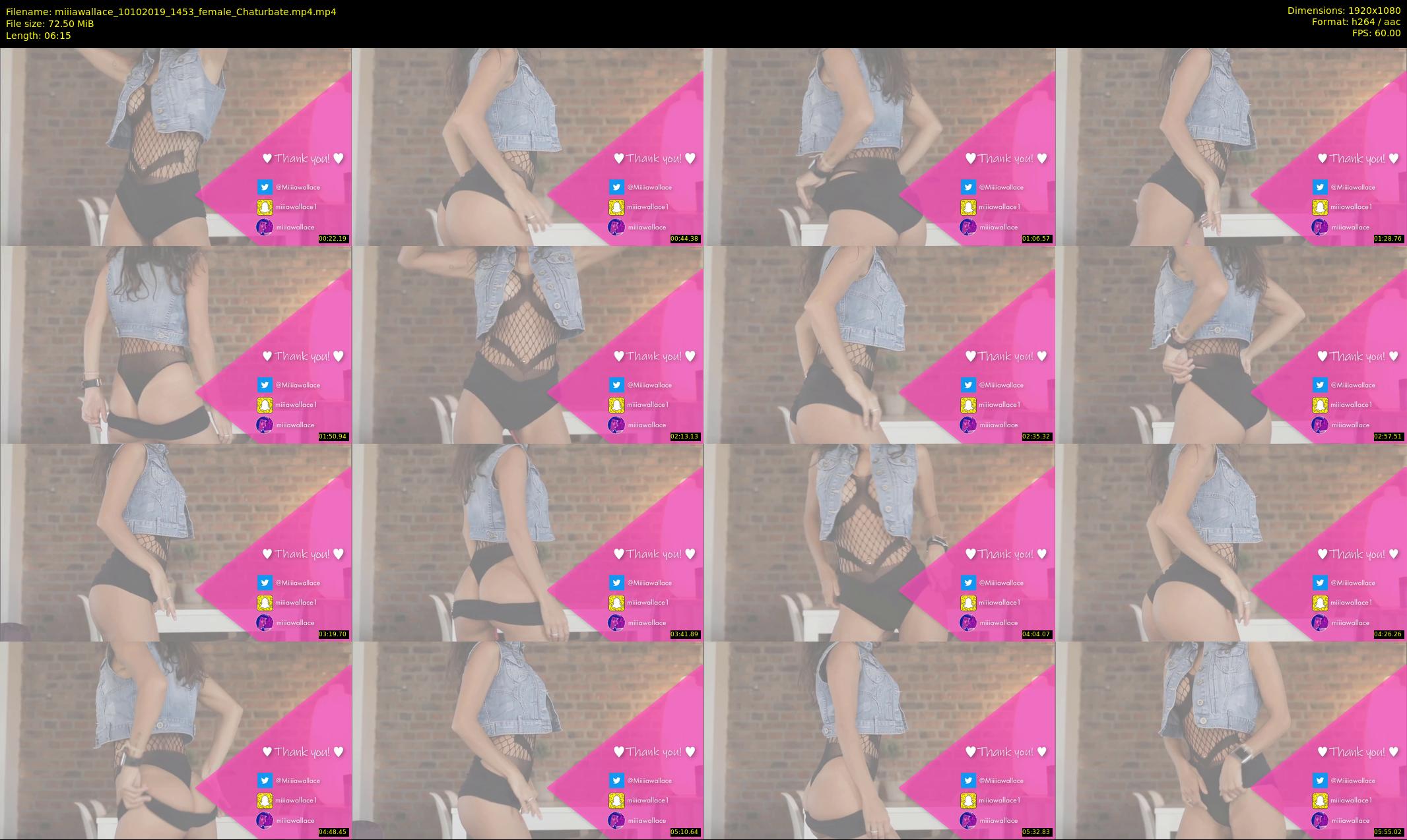 miiiawallace — 7 minute Chaturbate female cam show recording, 1080p, Oct 10, 2019