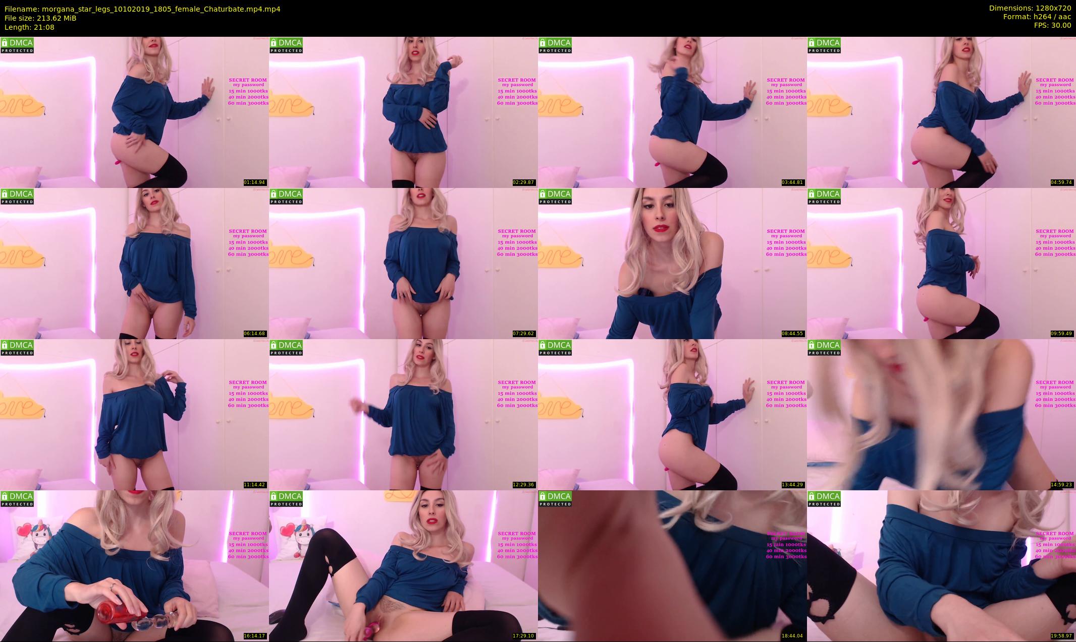morgana_star_legs — 22 minute Chaturbate female cam show recording, 720p, Oct 10, 2019