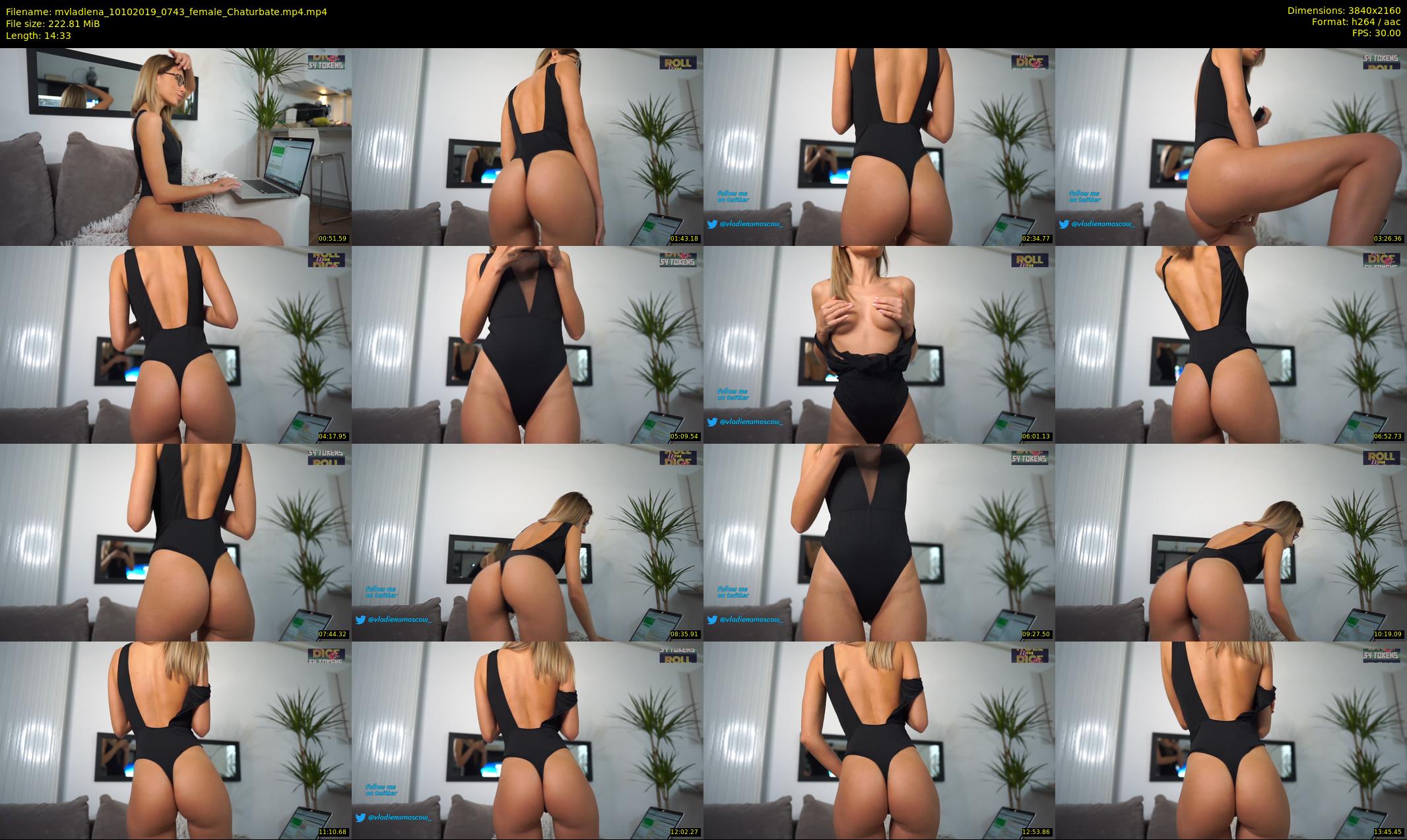 mvladlena — 15 minute Chaturbate female cam show recording, 4K, Oct 10, 2019