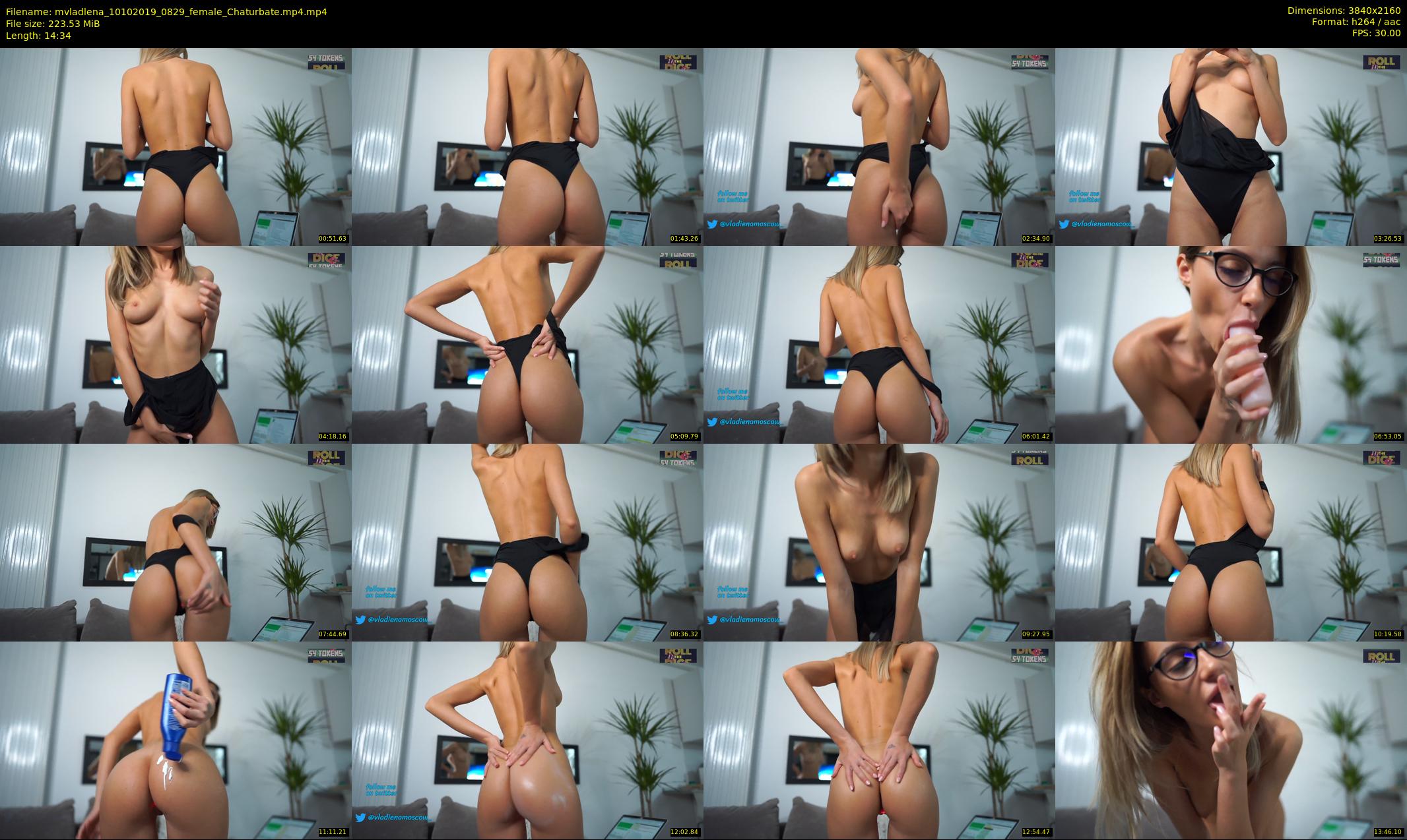 mvladlena — 15 minute Chaturbate female cam show recording, 4K, Oct 10, 2019