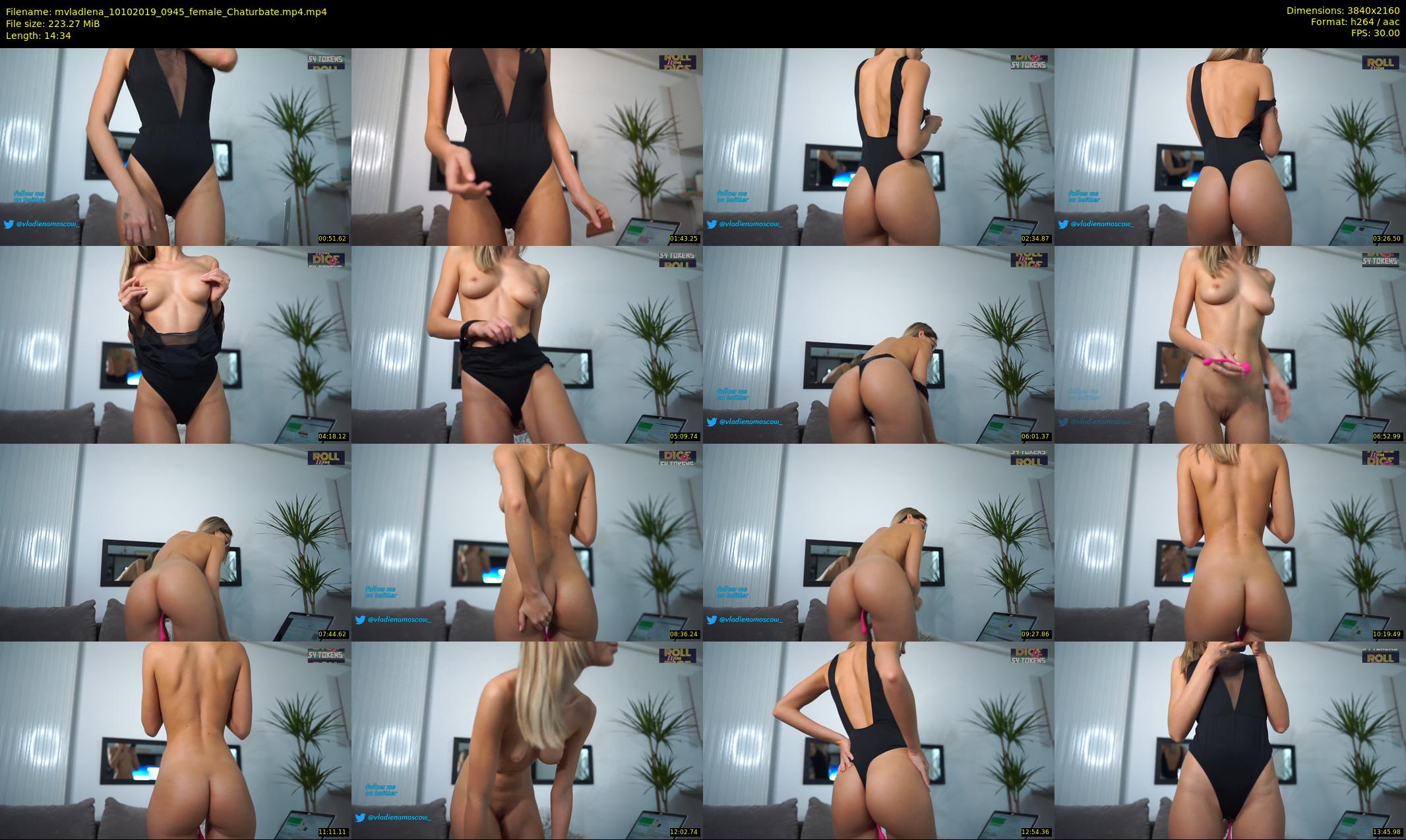 mvladlena — 15 minute Chaturbate female cam show recording, 4K, Oct 10, 2019
