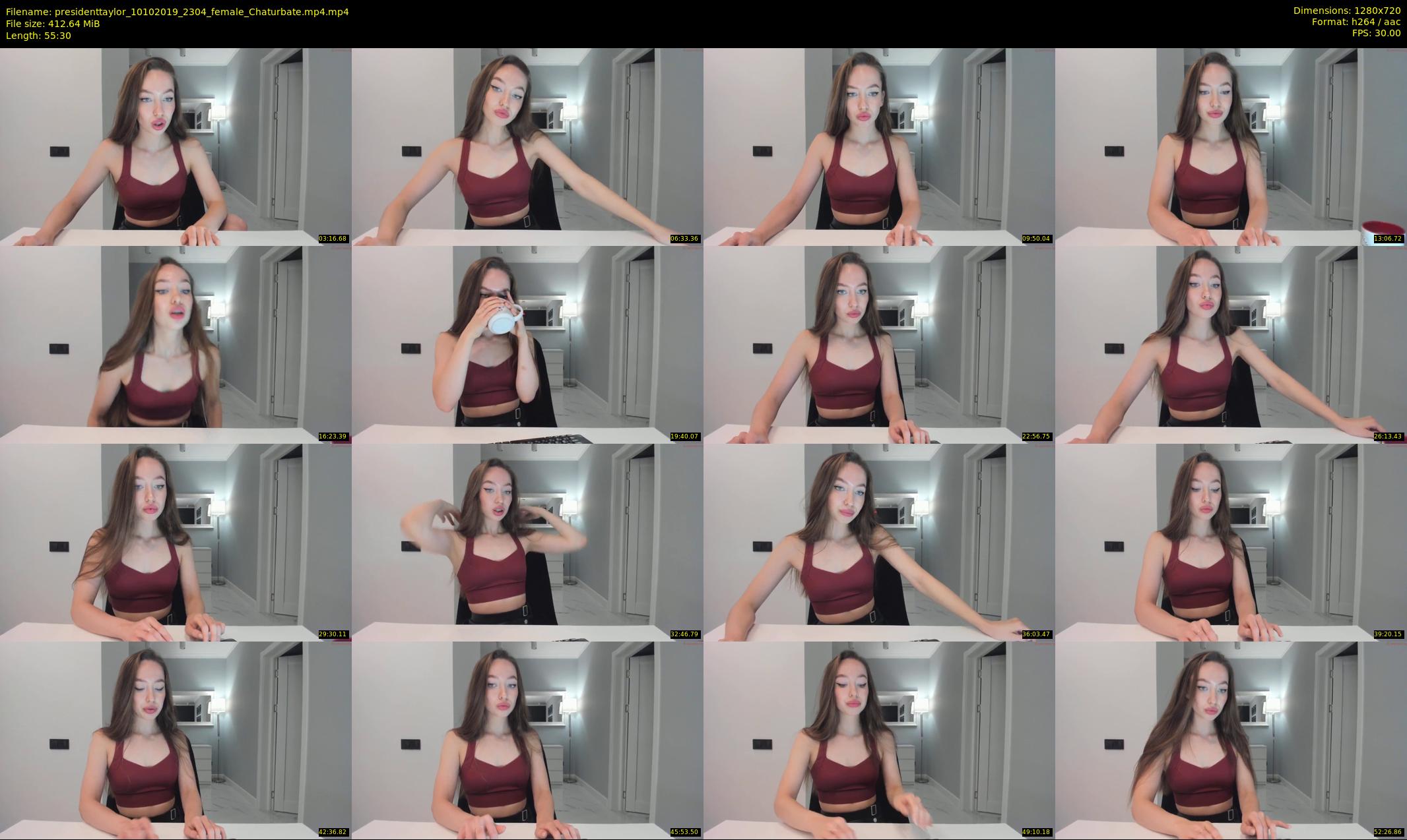 presidenttaylor — 56 minute Chaturbate female cam show recording, 720p, Oct 10, 2019