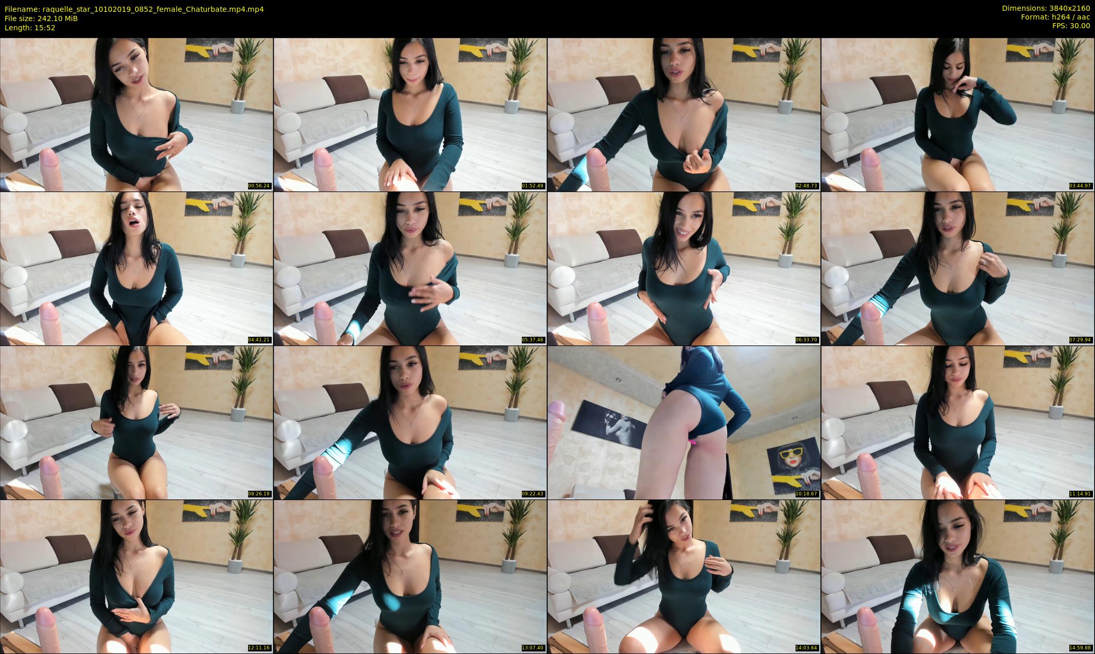 raquelle_star — 16 minute Chaturbate couple cam show recording, 4K, Oct 10, 2019