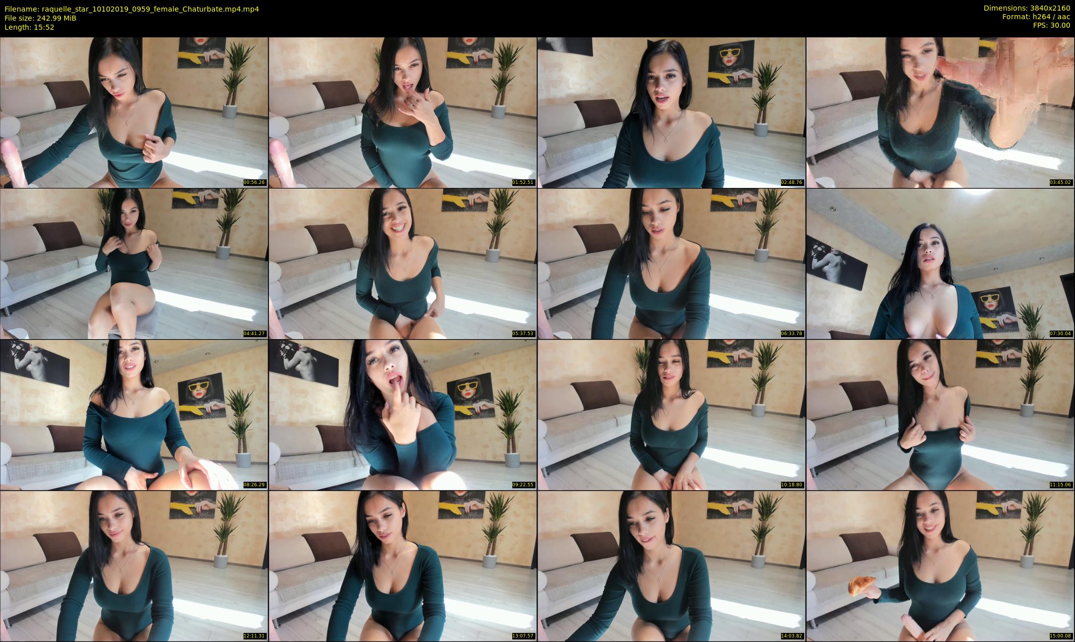 raquelle_star — 16 minute Chaturbate couple cam show recording, 4K, Oct 10, 2019