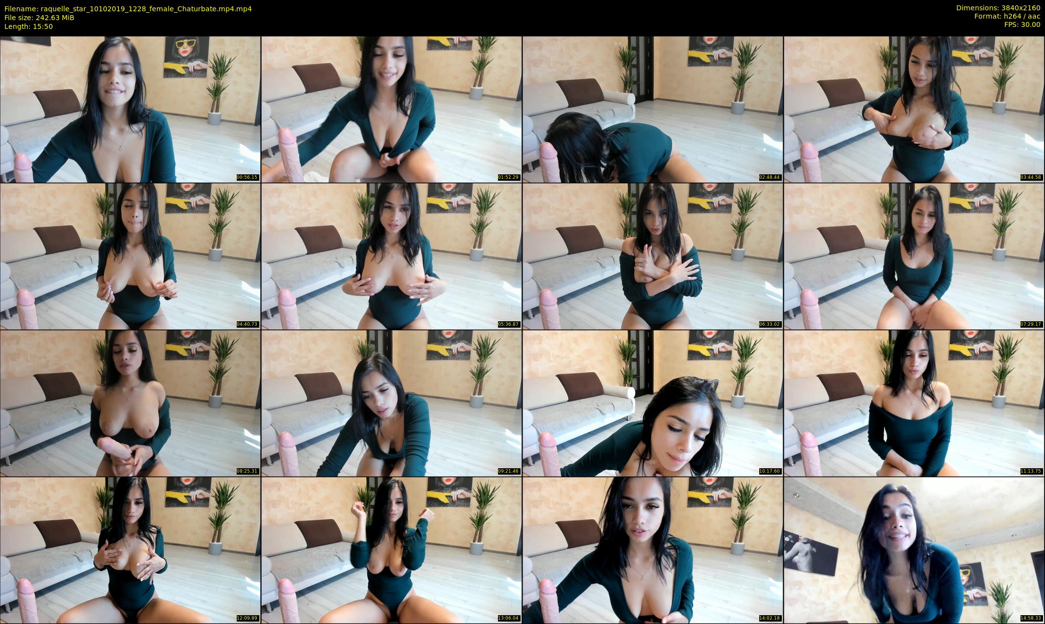 raquelle_star — 16 minute Chaturbate couple cam show recording, 4K, Oct 10, 2019
