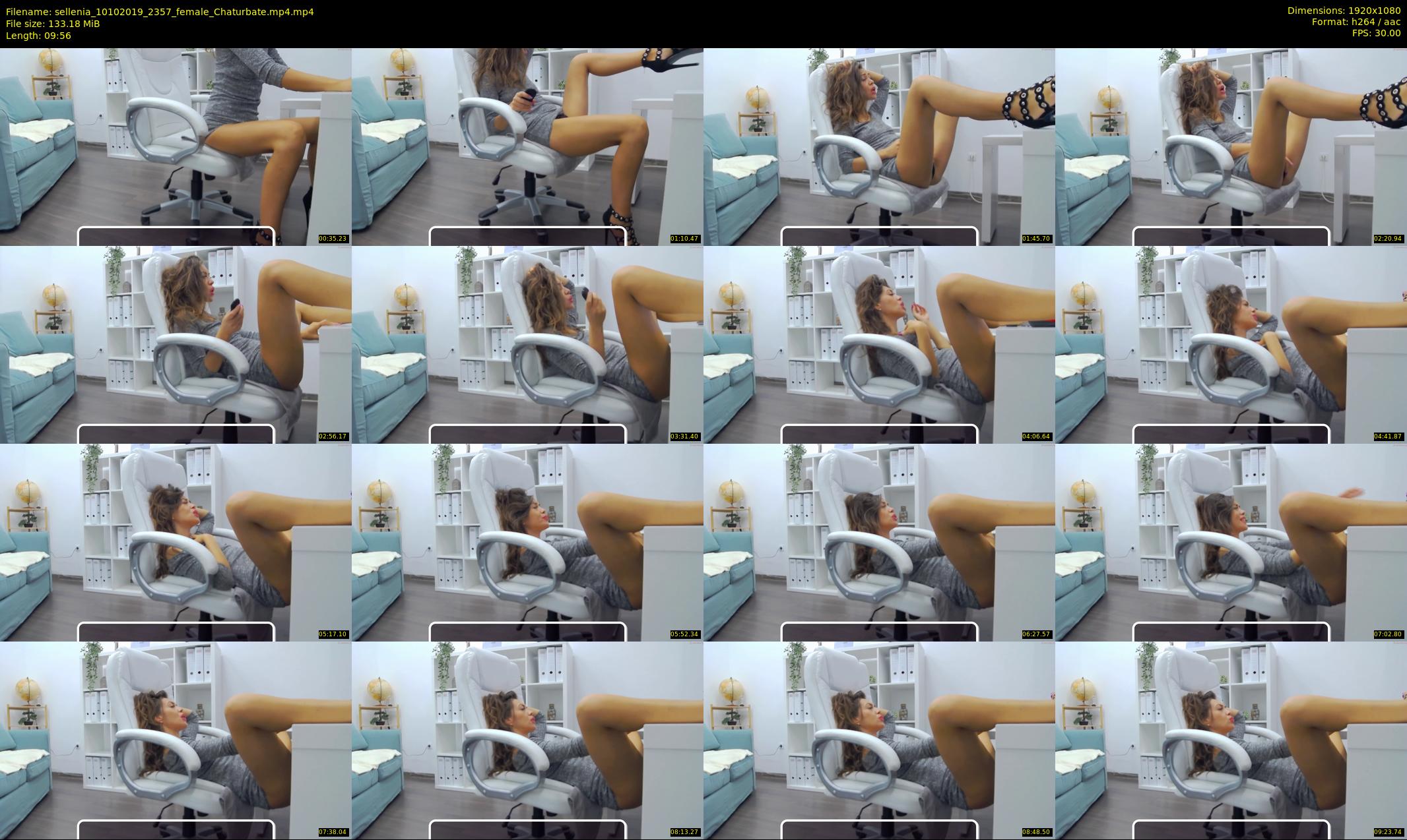 sellenia — 10 minute Chaturbate female cam show recording, 1080p, Oct 10, 2019