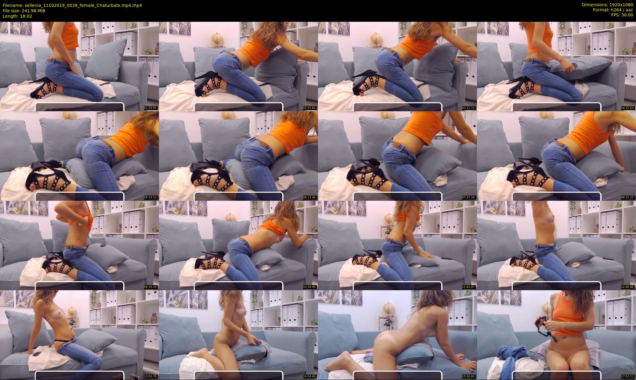 sellenia — 19 minute Chaturbate female cam show recording, 1080p, Oct 11, 2019