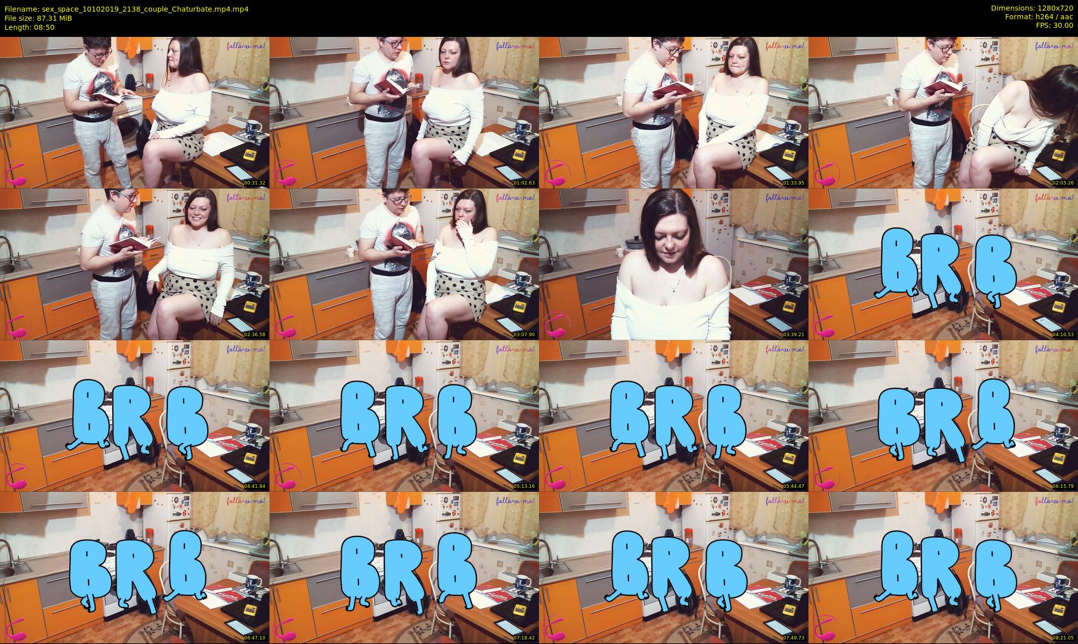 sex_space — 9 minute Chaturbate couple cam show recording, 720p, Oct 10, 2019