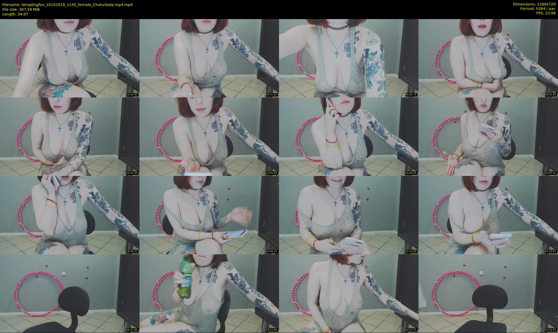 temptingfox — 35 minute Chaturbate female cam show recording, 720p, Oct 10, 2019
