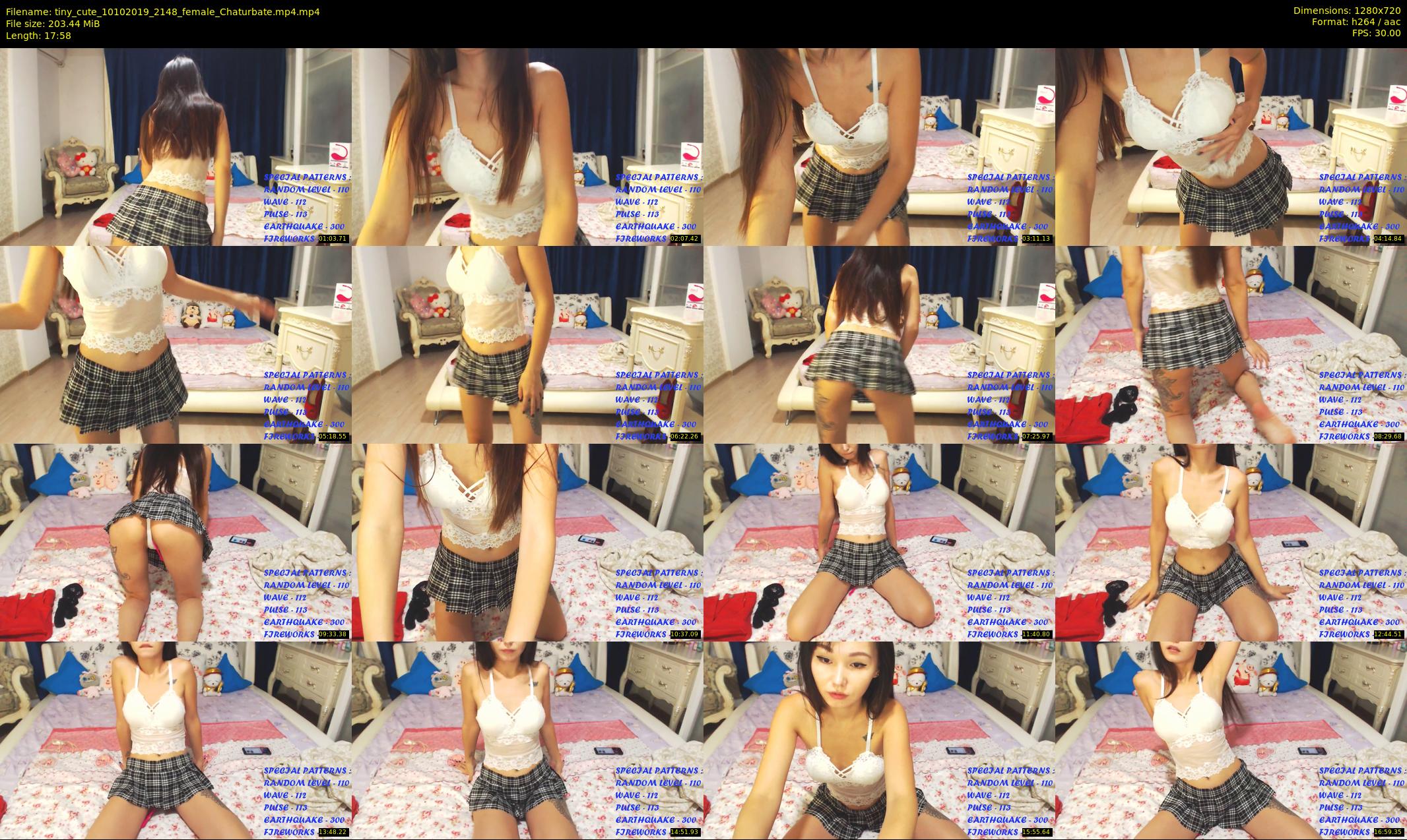 tiny_cute — 18 minute Chaturbate female cam show recording, 720p, Oct 10, 2019