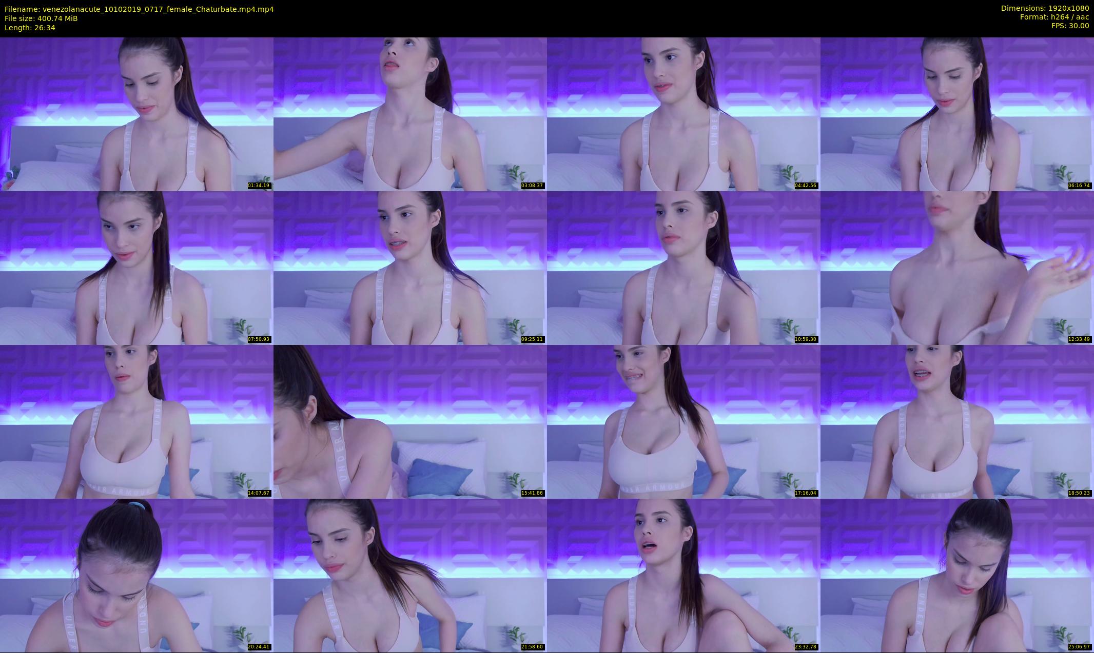 venezolanacute — 27 minute Chaturbate female cam show recording, 1080p, Oct 10, 2019
