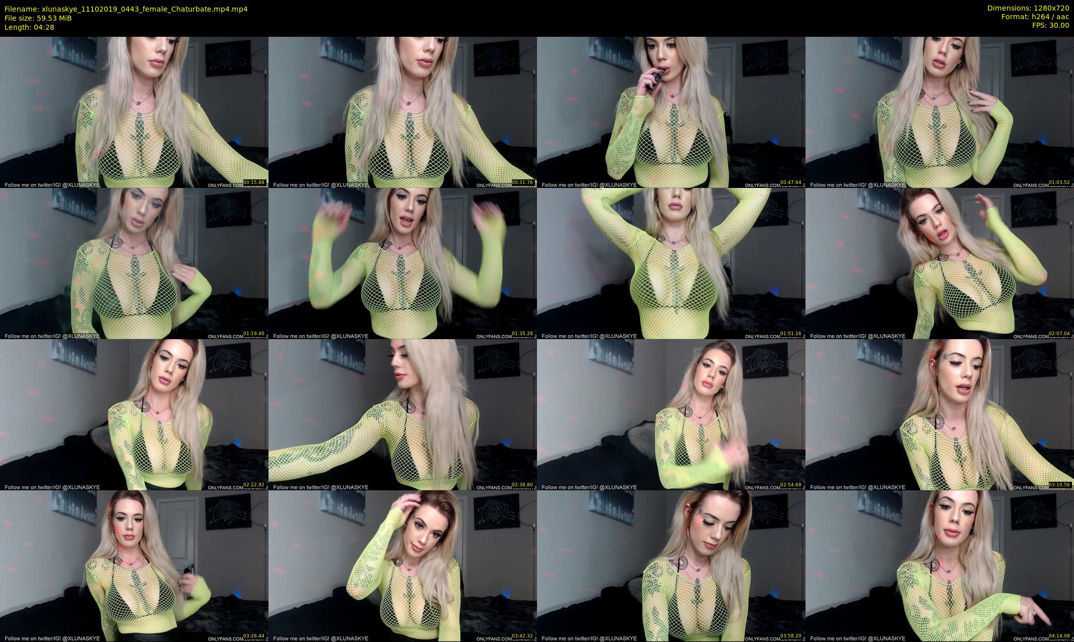 xlunaskye — 5 minute Chaturbate female cam show recording, 720p, Oct 11, 2019
