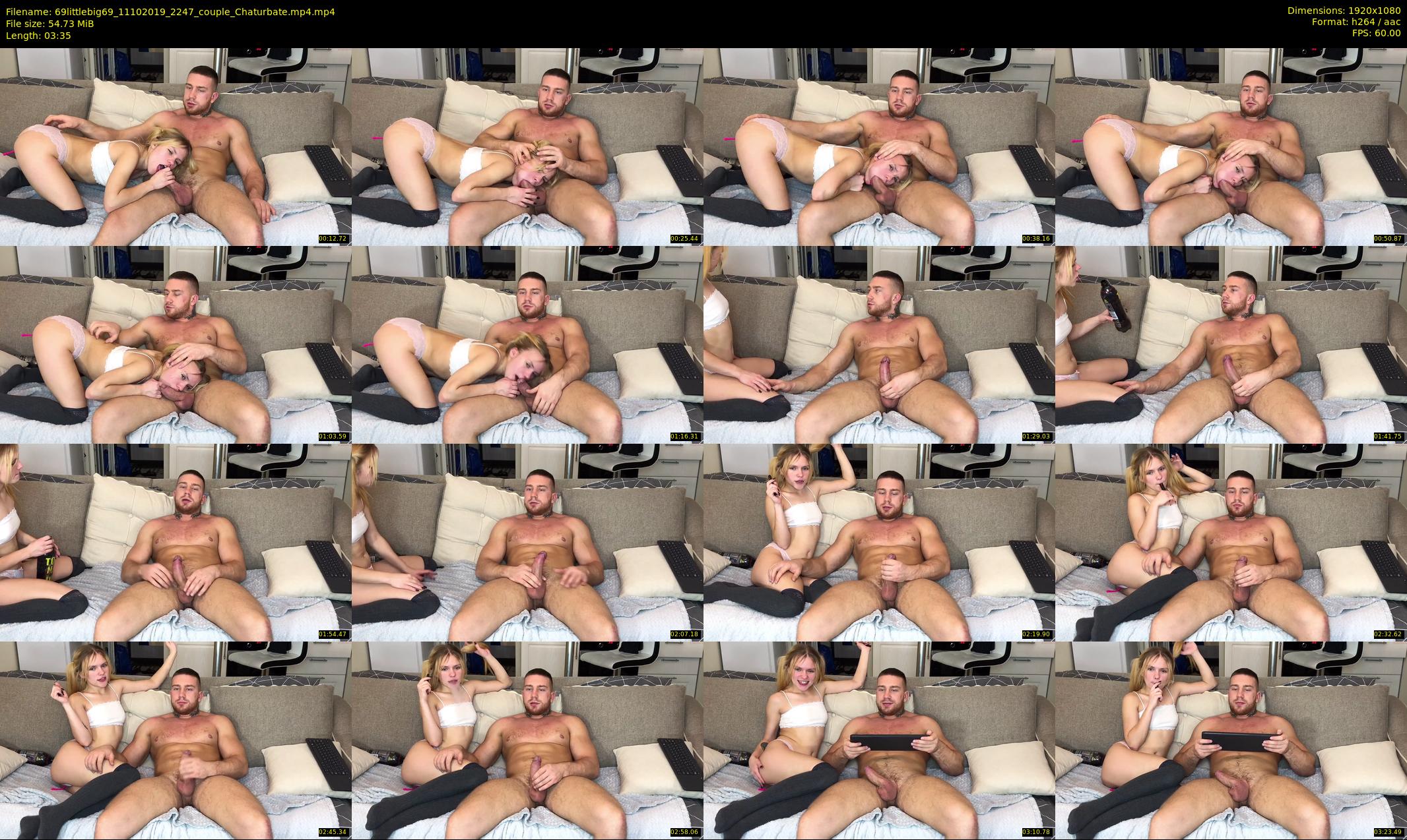 69littlebig69 — 4 minute Chaturbate couple cam show recording, 1080p, Oct 11, 2019