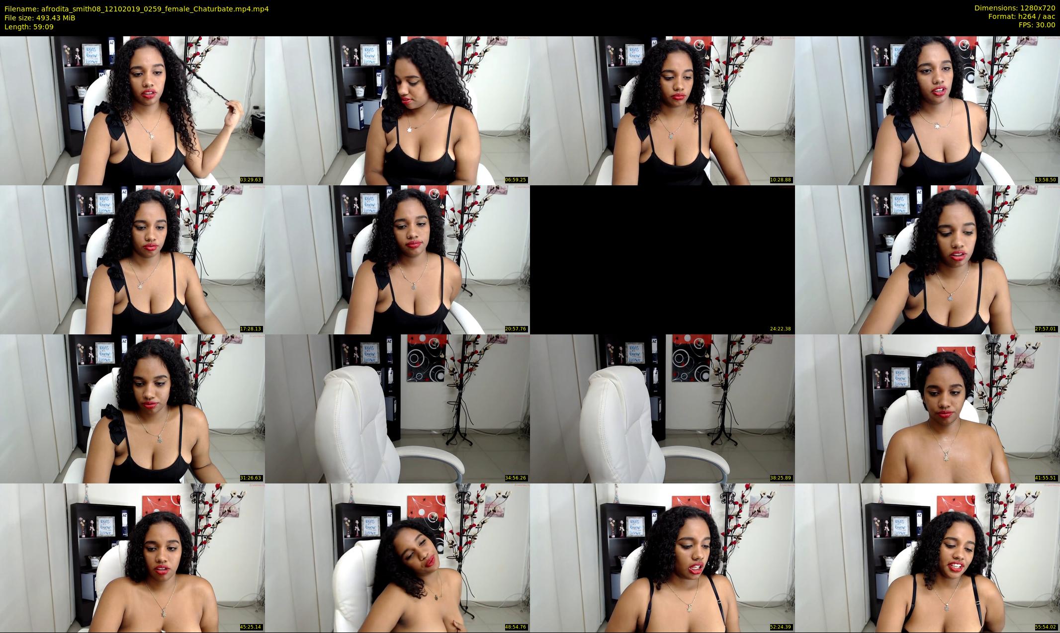 afrodita_smith08 — 60 minute Chaturbate female cam show recording, 720p, Oct 12, 2019