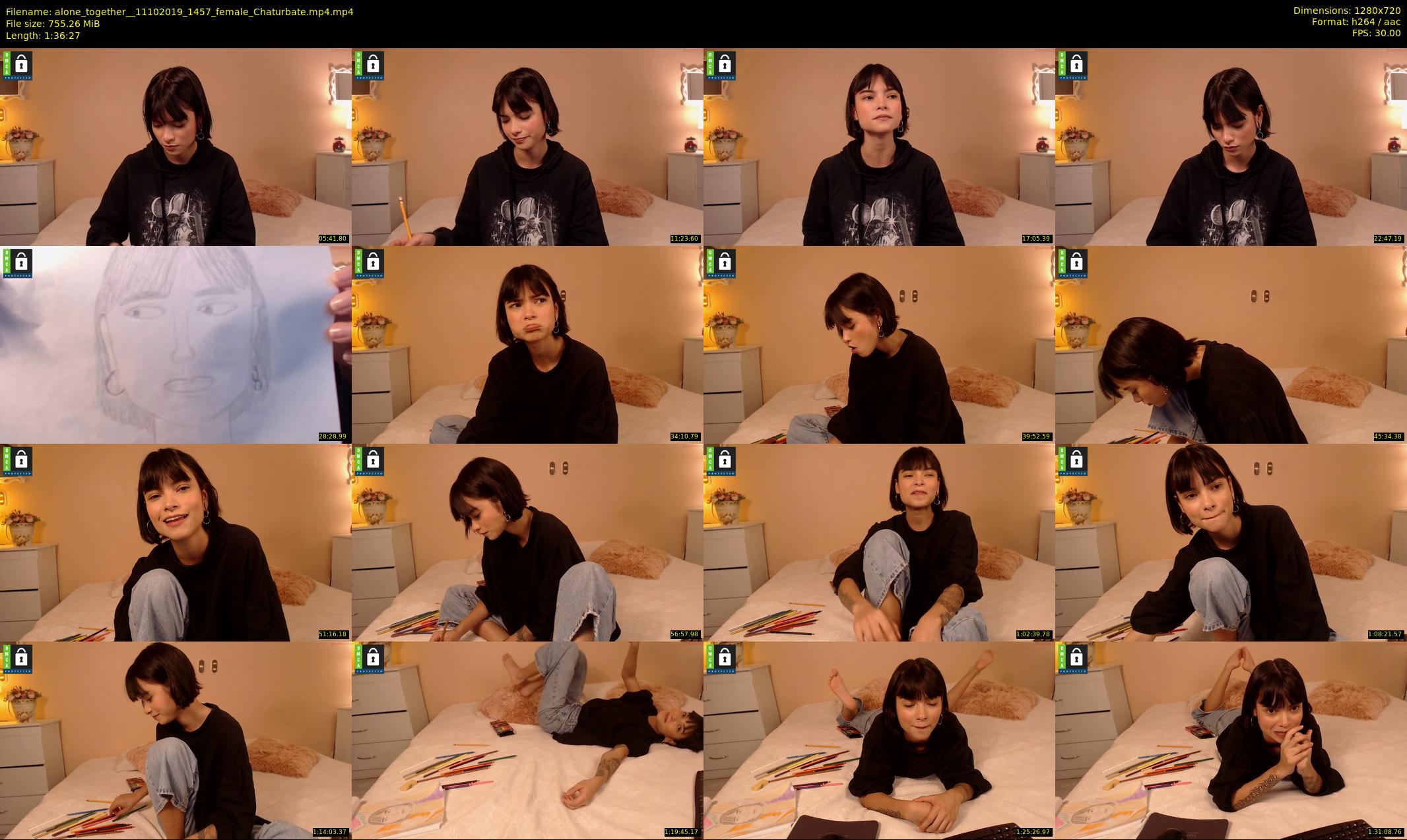alone_together_ — 97 minute Chaturbate female cam show recording, 720p, Oct 11, 2019