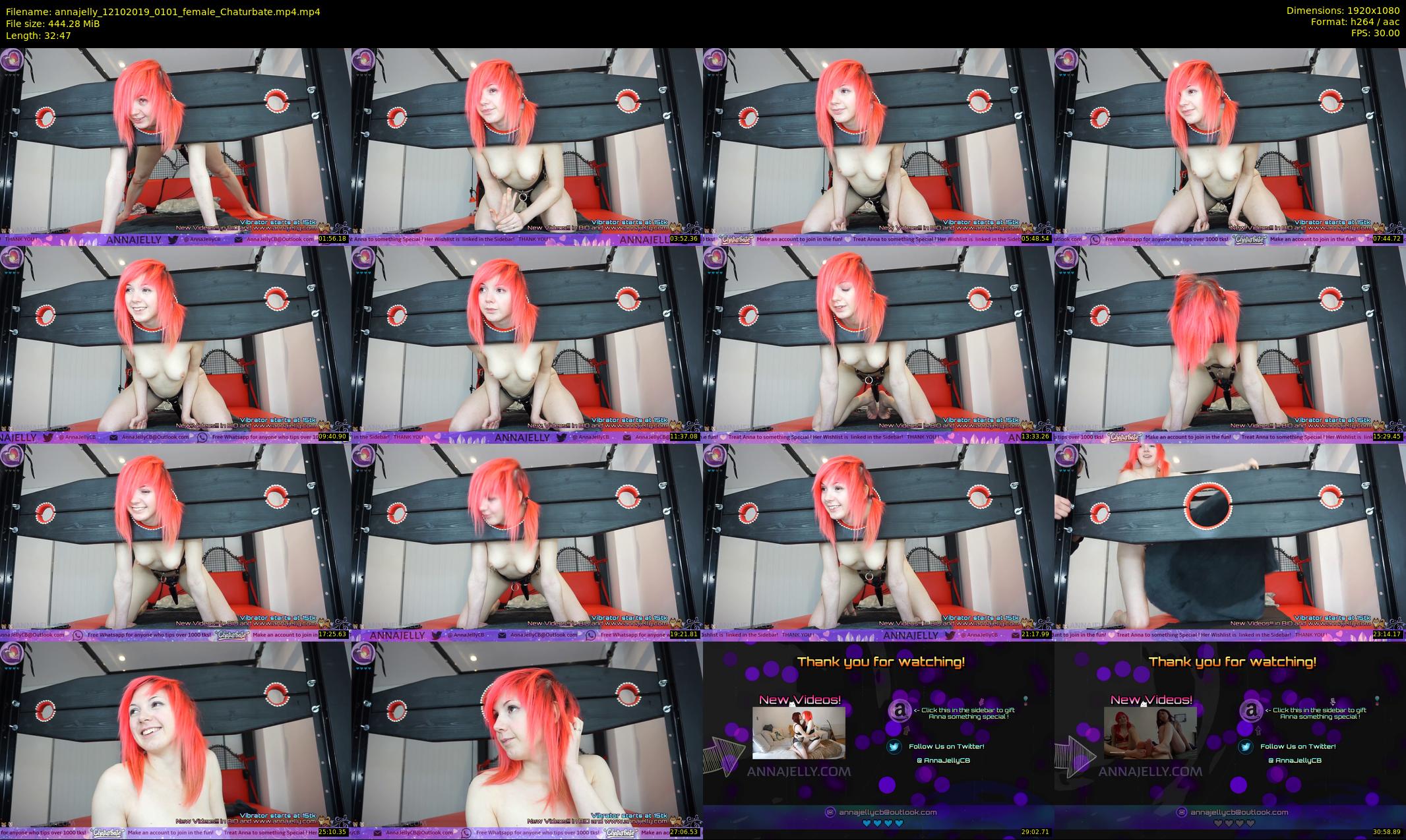 annajelly — 33 minute Chaturbate couple cam show recording, 1080p, Oct 12, 2019