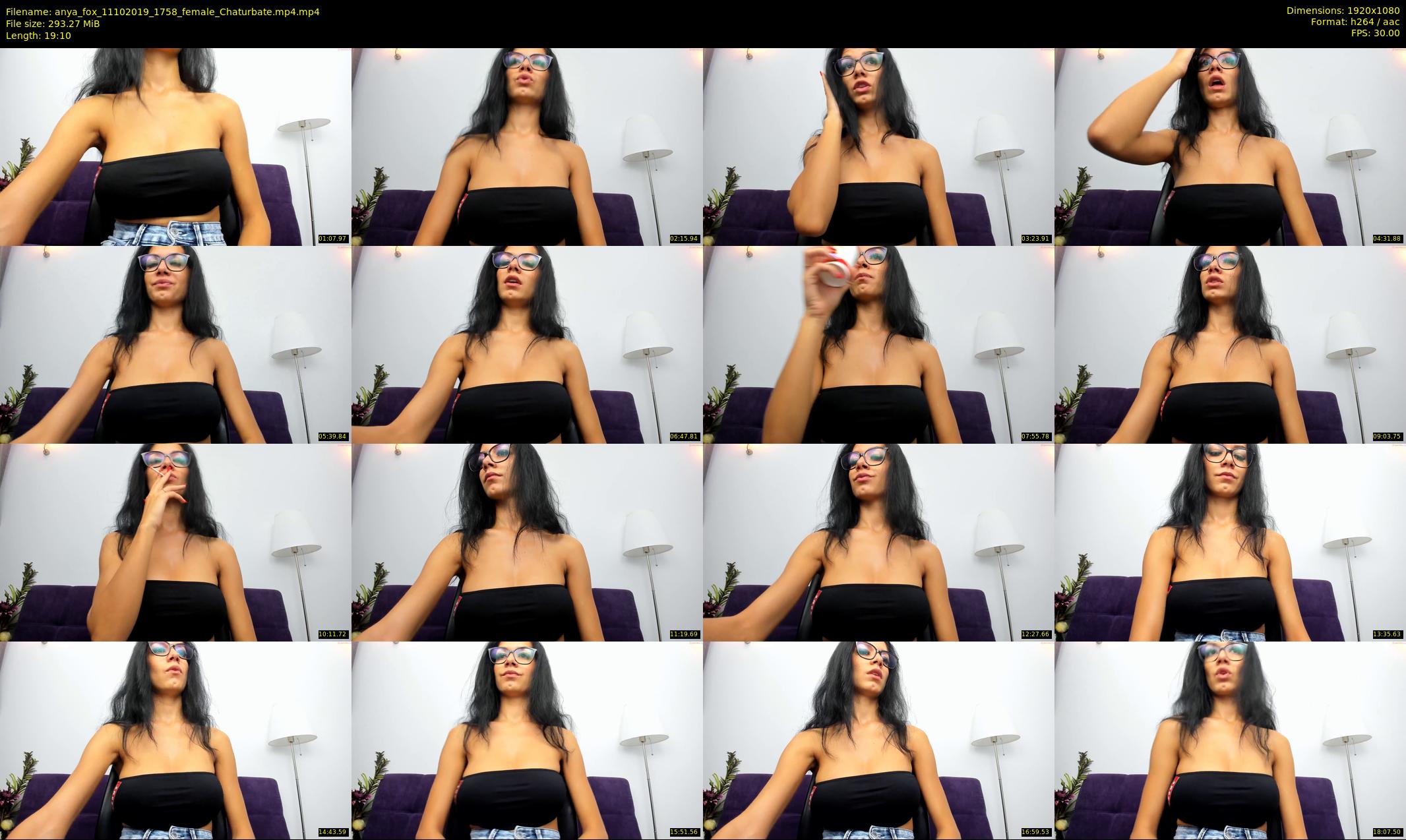 anya_fox — 20 minute Chaturbate female cam show recording, 1080p, Oct 11, 2019