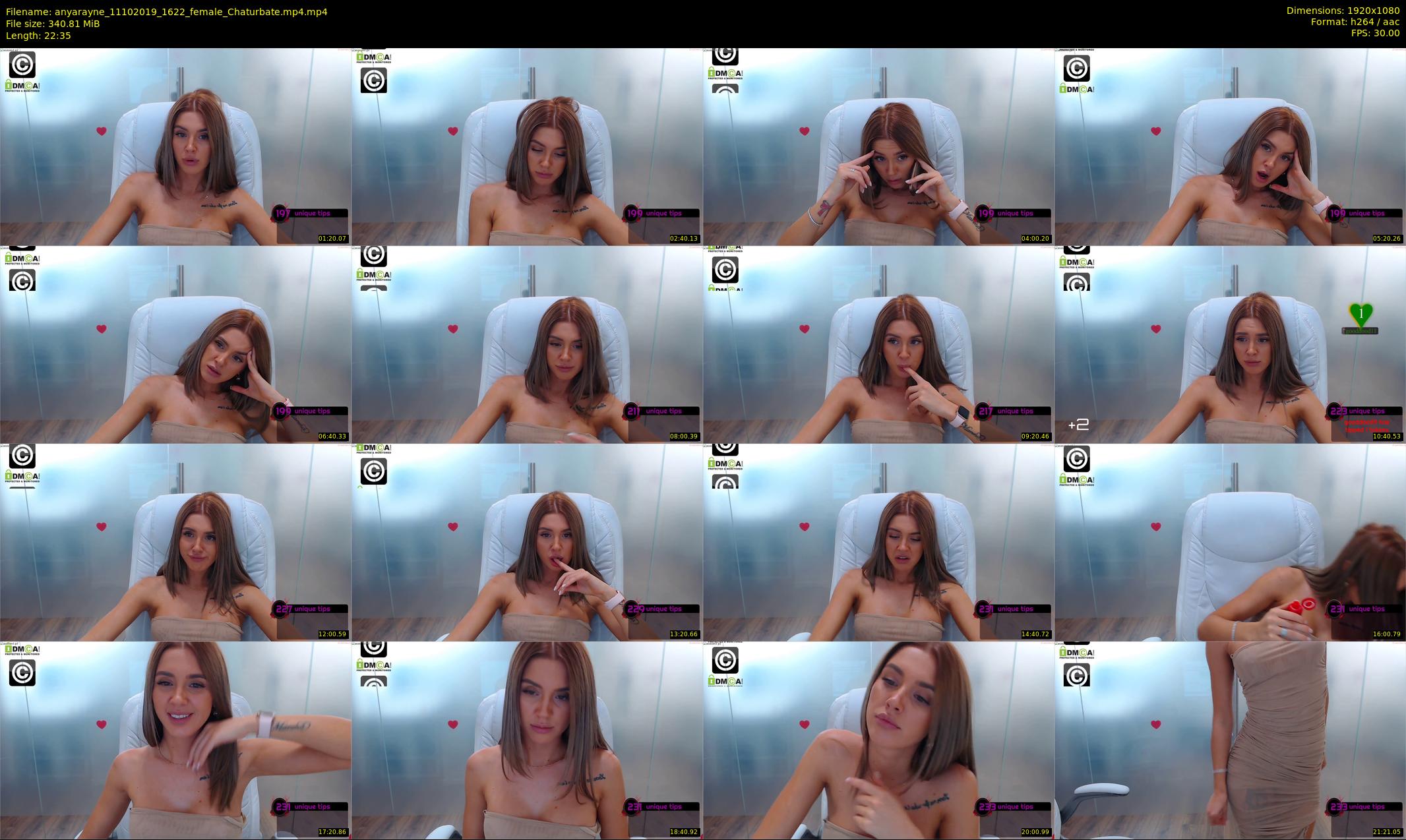 anyarayne — 23 minute Chaturbate female cam show recording, 1080p, Oct 11, 2019