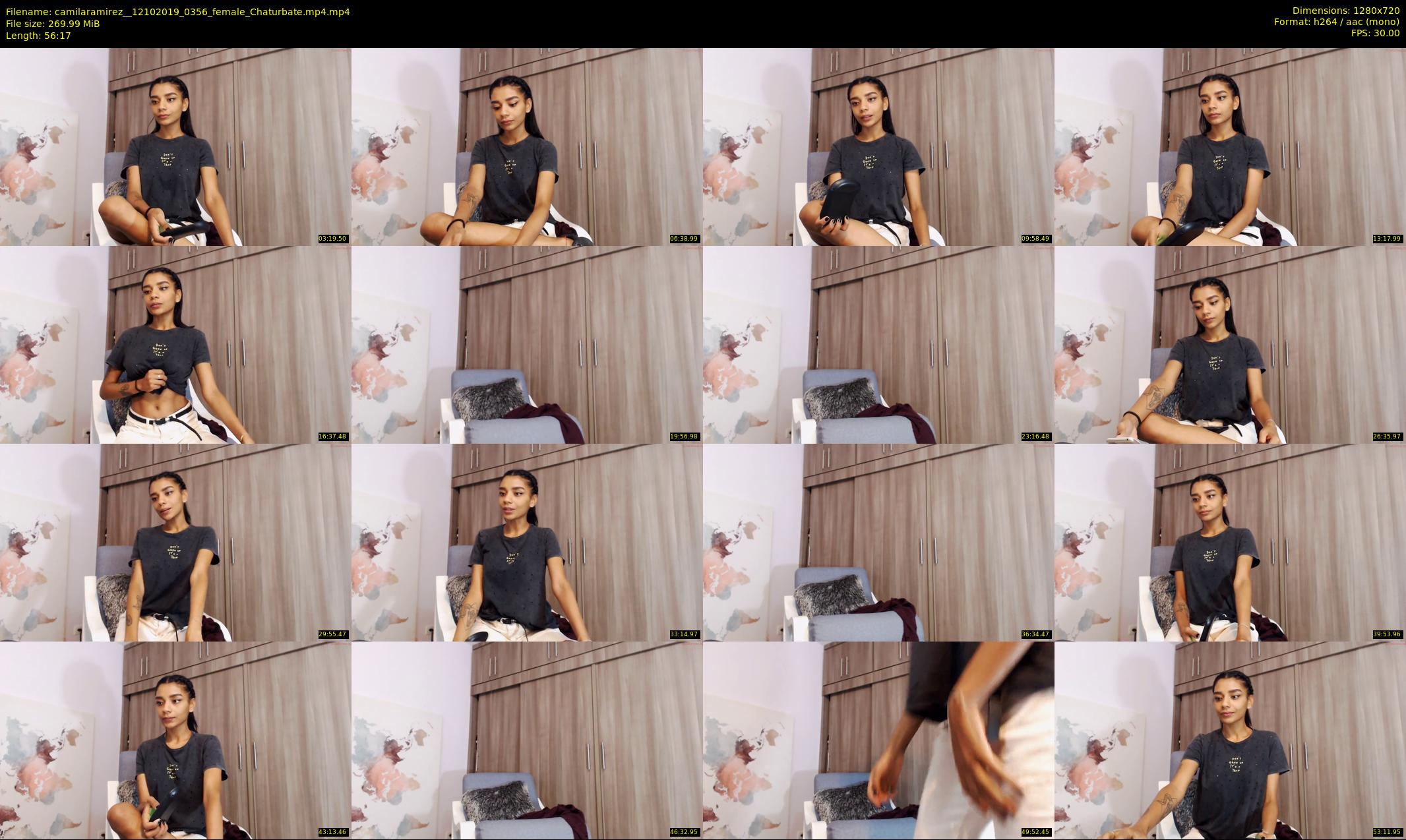 camilaramirez_ — 57 minute Chaturbate female cam show recording, 720p, Oct 12, 2019