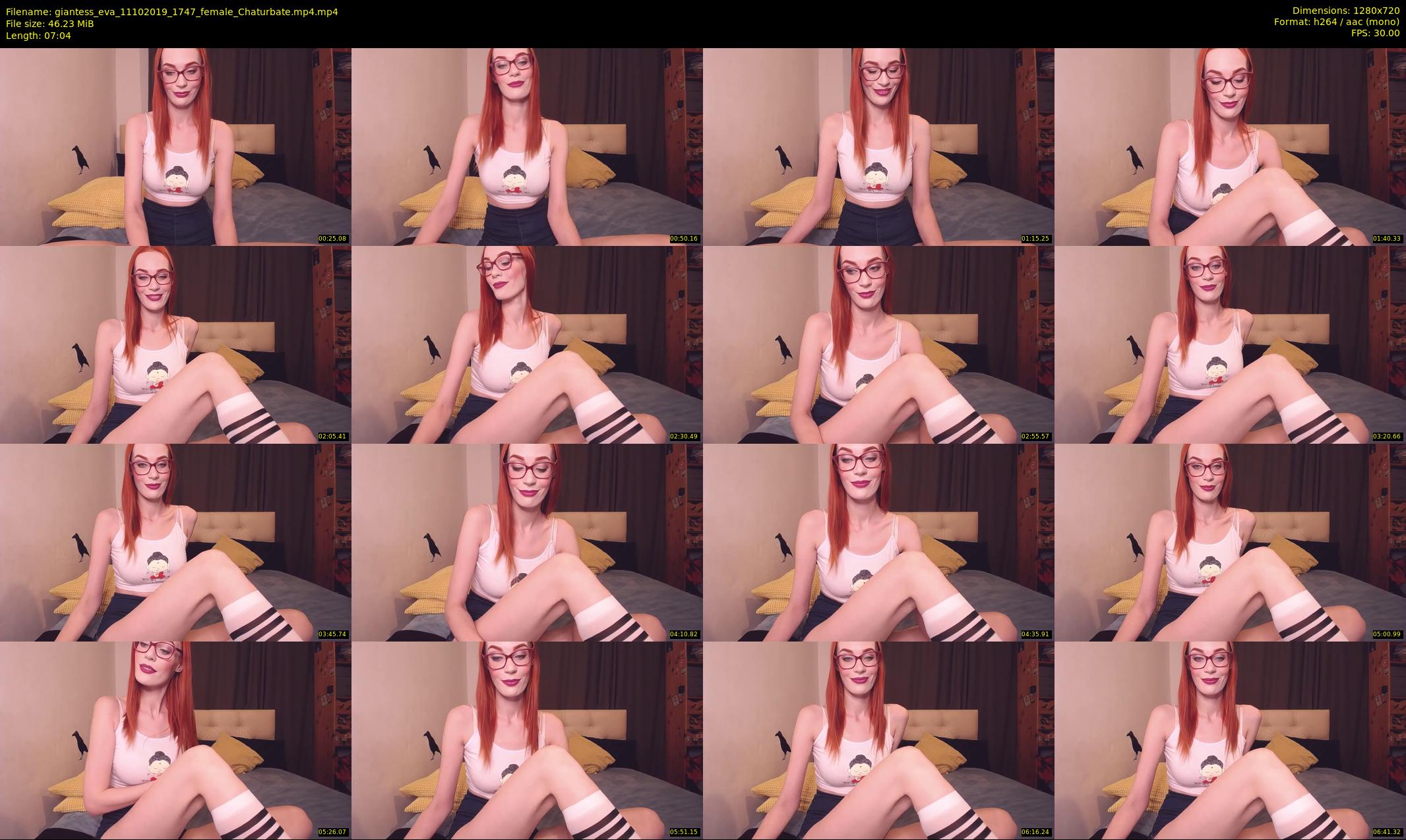 giantess_eva — 8 minute Chaturbate female cam show recording, 720p, Oct 11, 2019