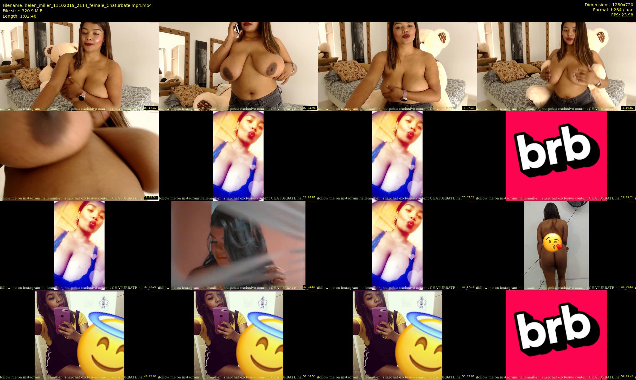 helen_miller — 63 minute Chaturbate female cam show recording, 720p, Oct 11, 2019