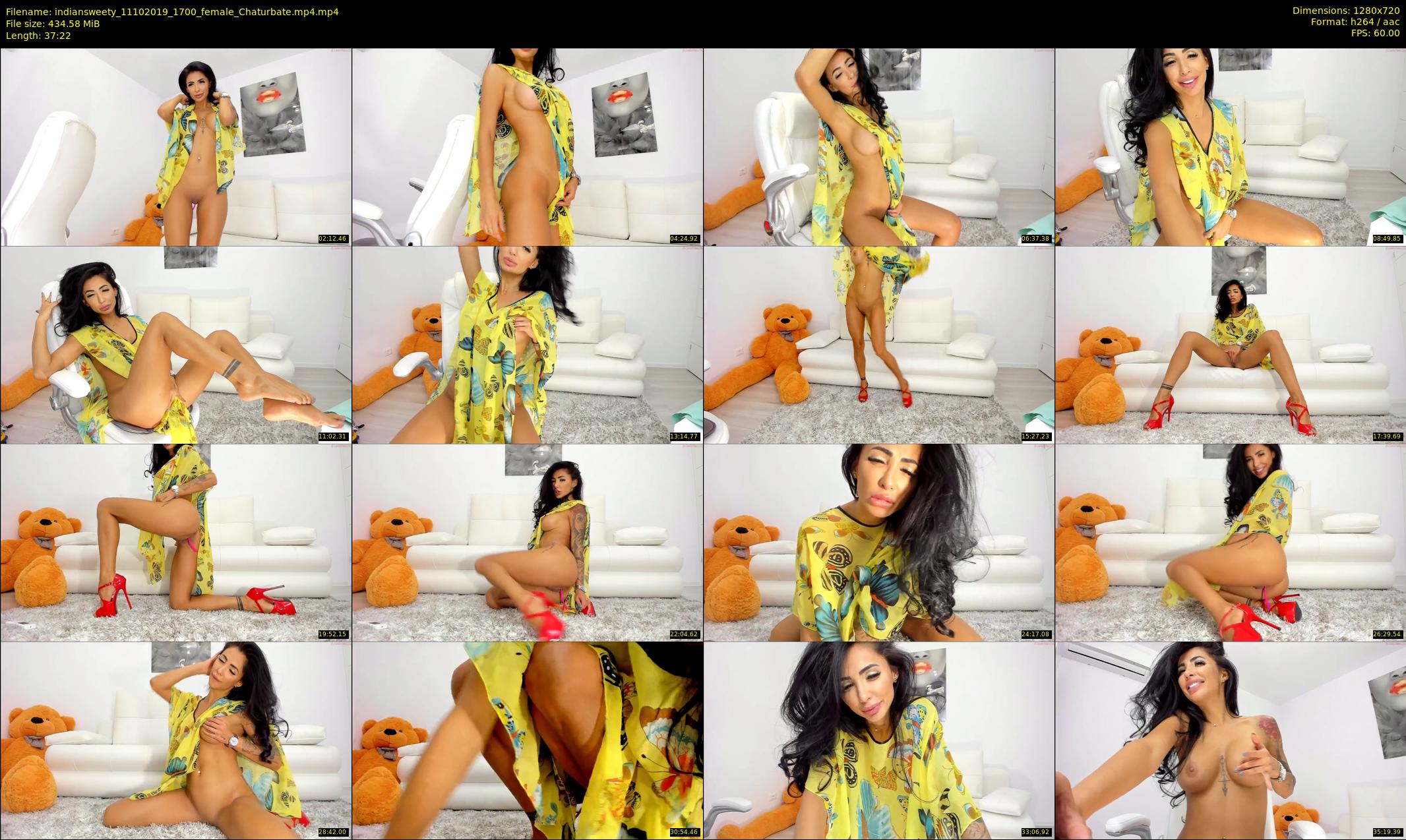 indiansweety — 38 minute Chaturbate female cam show recording, 720p, Oct 11, 2019